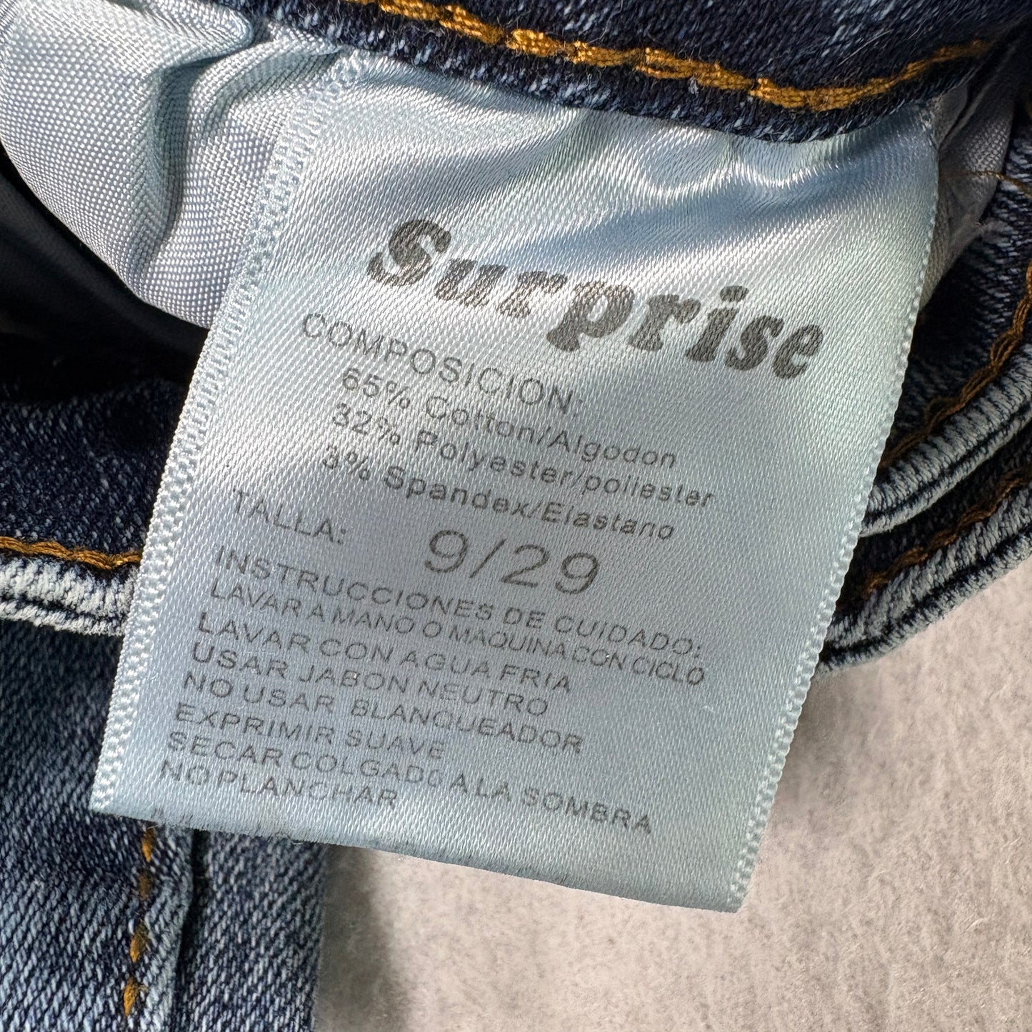 Surprise Womens Blue Skinny Jeans Size 9/29 Stretch Denim High Rise Vintage Y2K