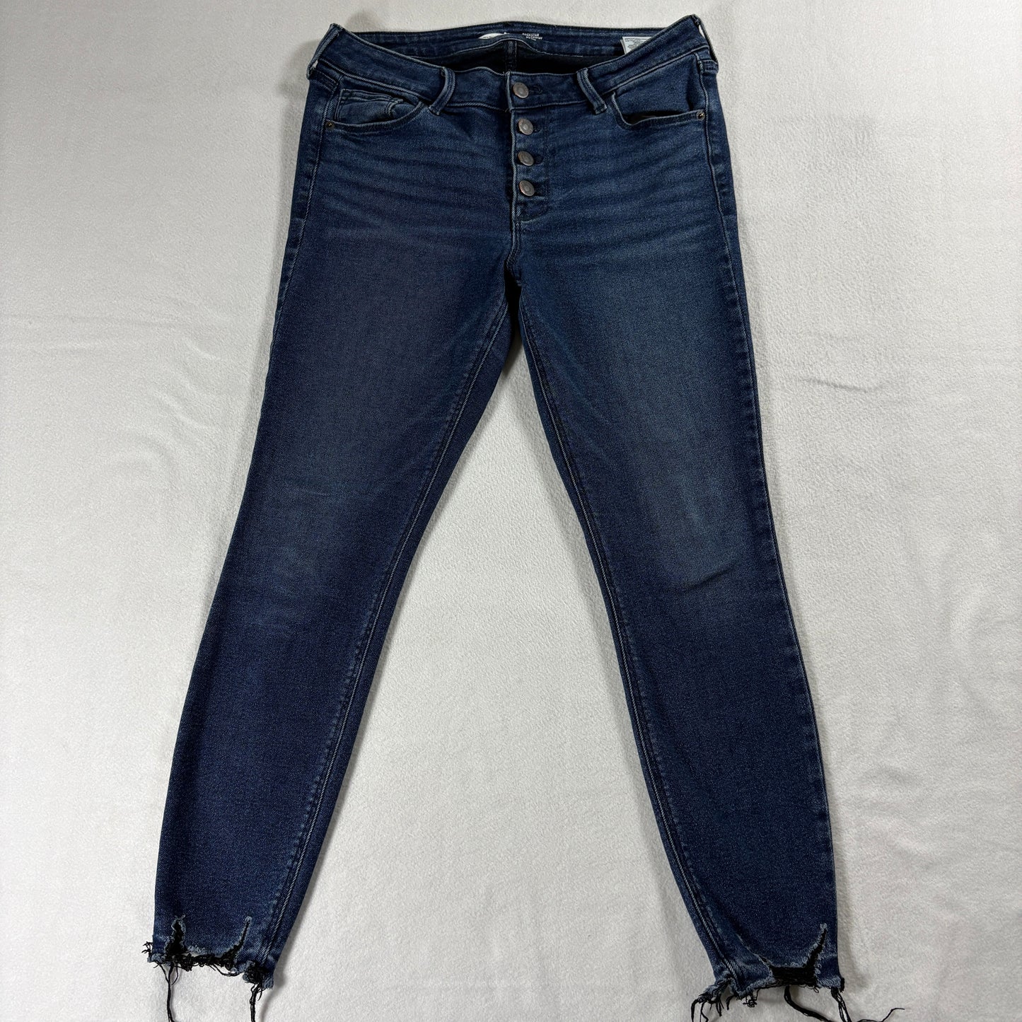 Old Navy Rockstar Super Skinny Ankle Jeans Womens 6 Mid Rise Stretch Denim