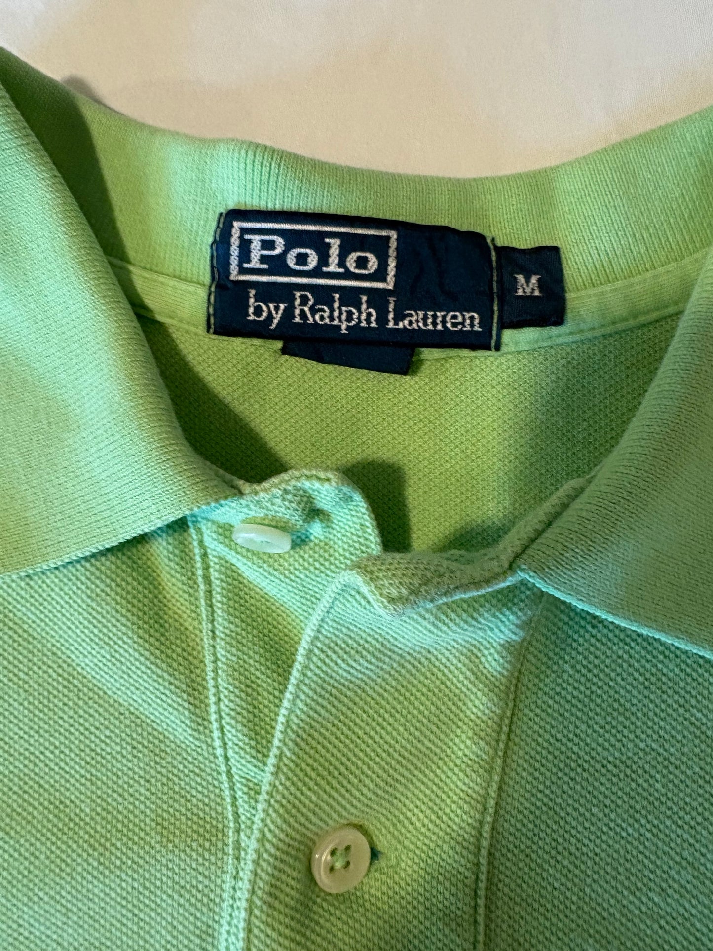 Polo Ralph Lauren Men's Polo Shirt M Green Classic Fit Short Sleeve Pony Logo
