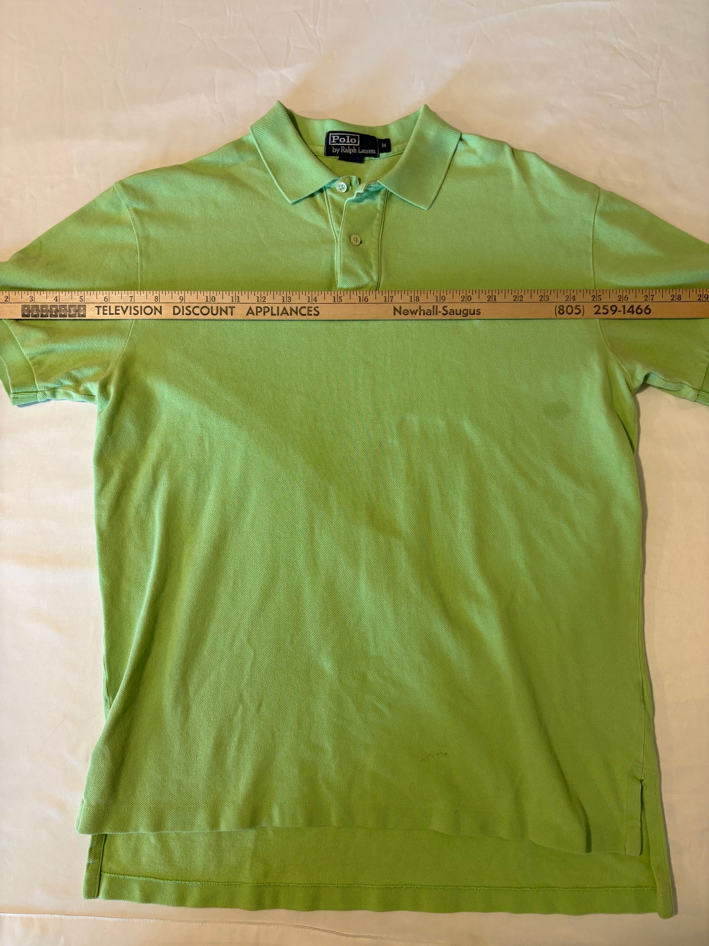 Polo Ralph Lauren Men's Polo Shirt M Green Classic Fit Short Sleeve Pony Logo