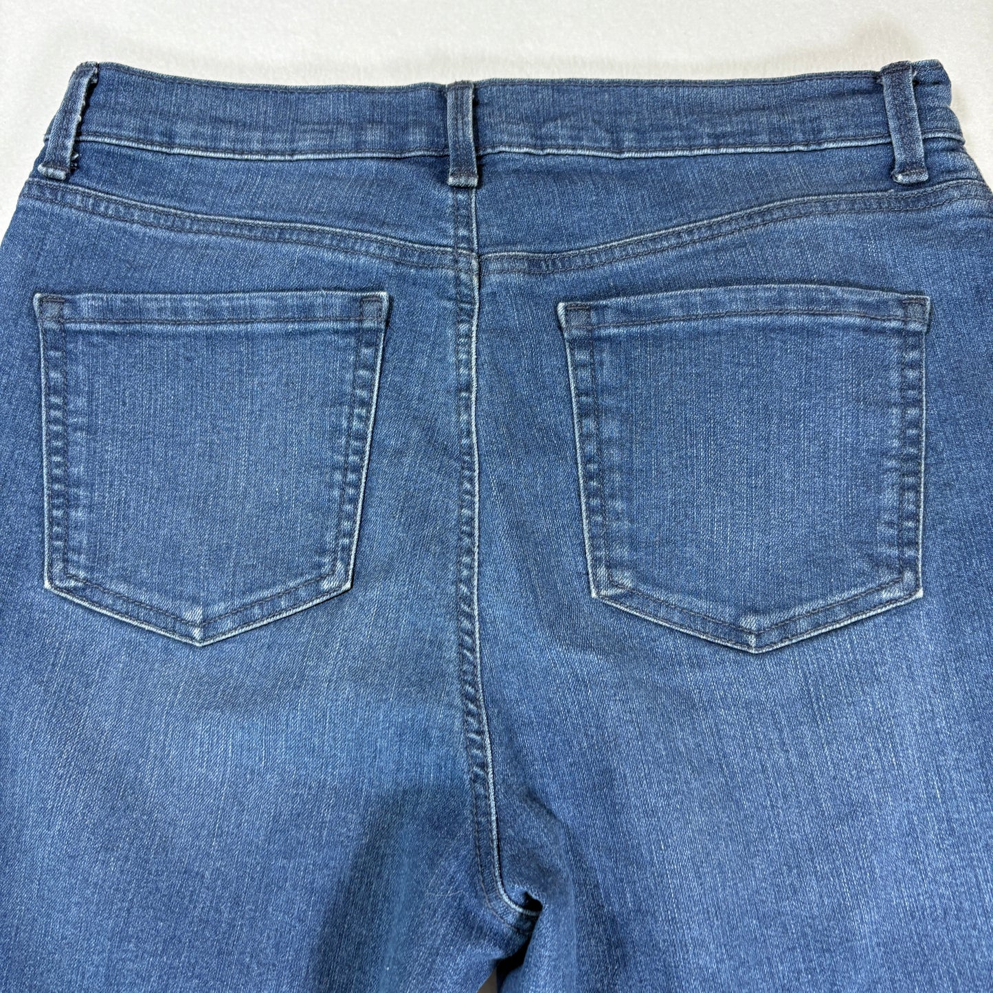 Gloria Vanderbilt Womens Jeans Size 8 Amanda High Rise Straight Blue Denim Classic