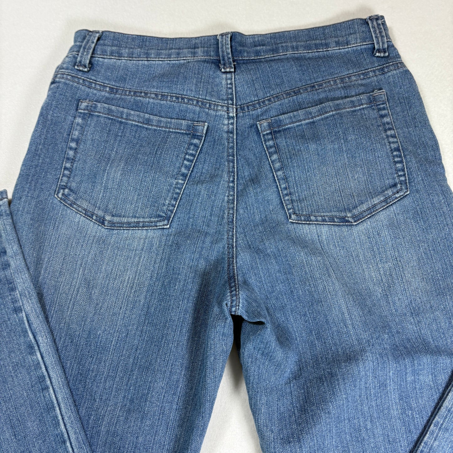 Gloria Vanderbilt Womens Jeans 8 Amanda High Rise Straight Blue Denim Y2K