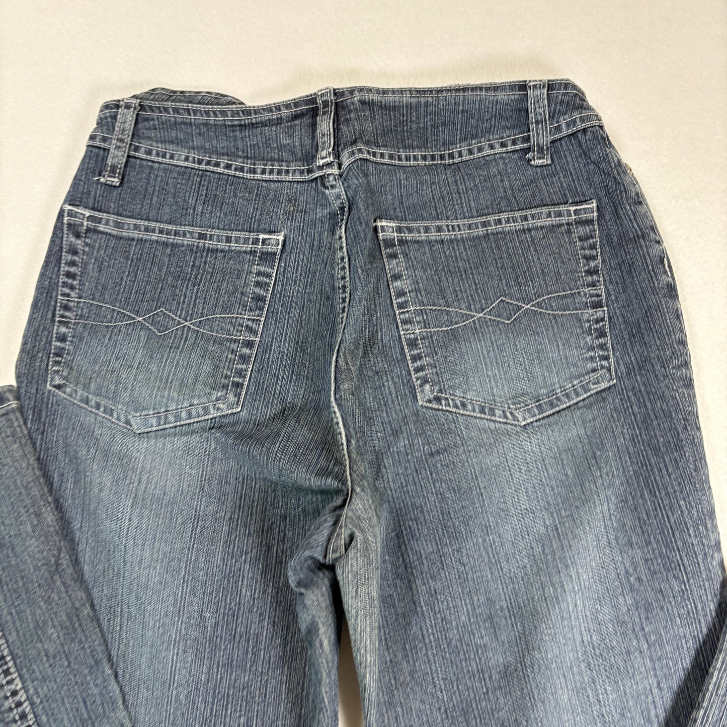Faded Glory Womens Jeans 4 Stretch Bootcut Blue Black Denim Y2K Vintage