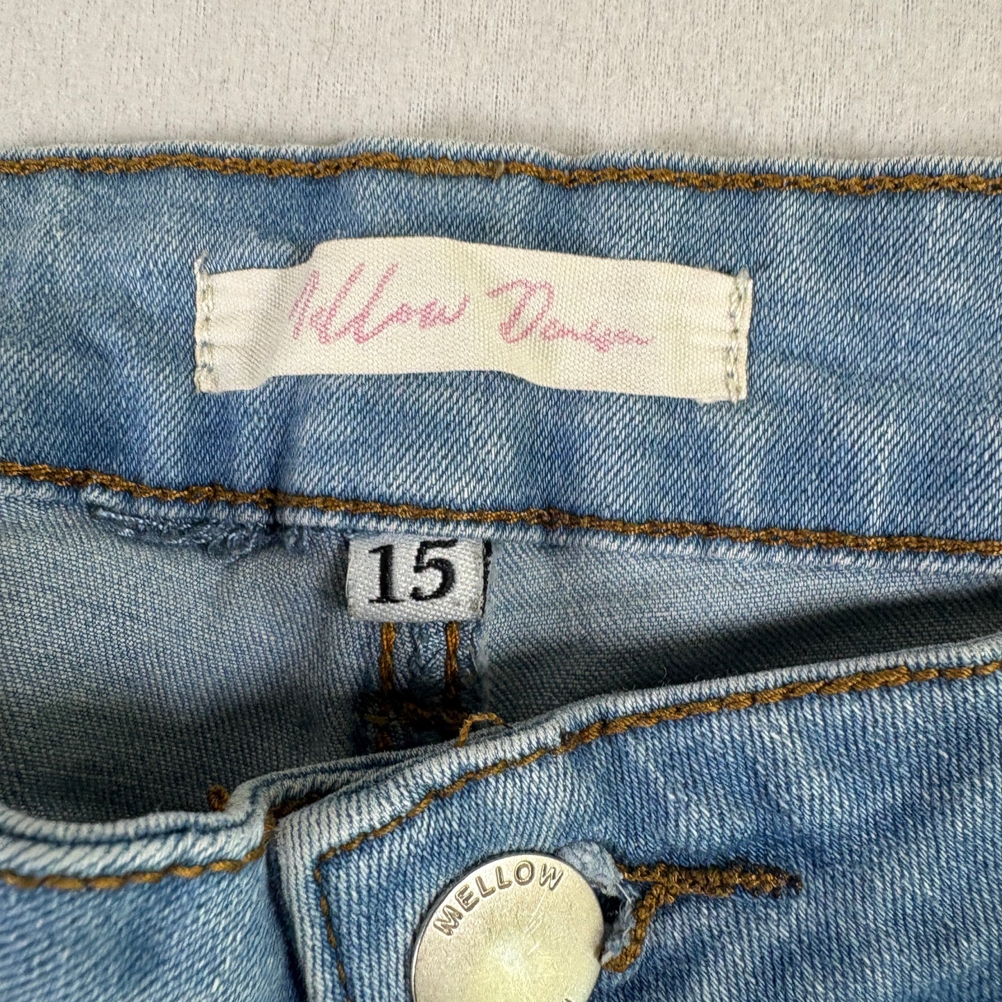 Mellow Denim Womens Light Blue High Rise Skinny Jeans Size 15 Y2K Stretch