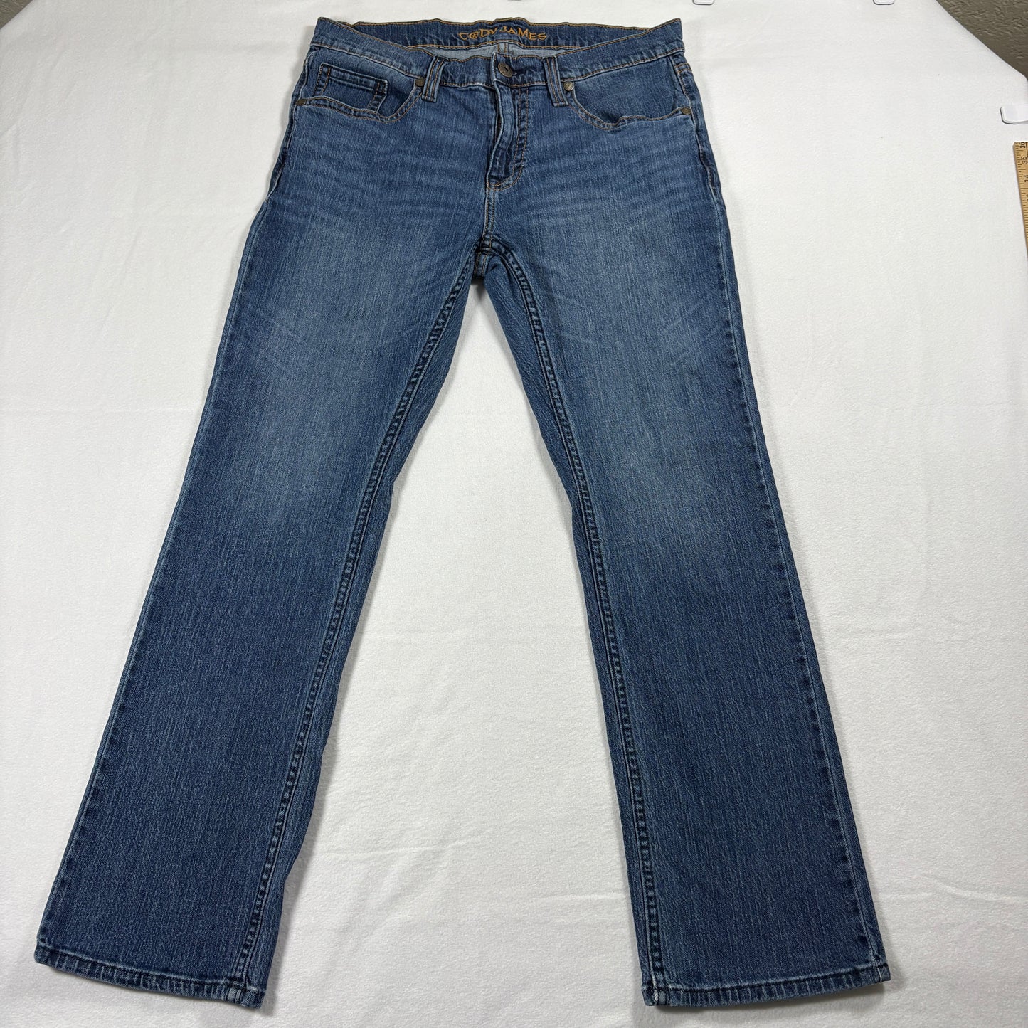 Cody James Mens Jeans 34x30 Medium Wash Cowboy Straight Leg Vintage Y2K Denim
