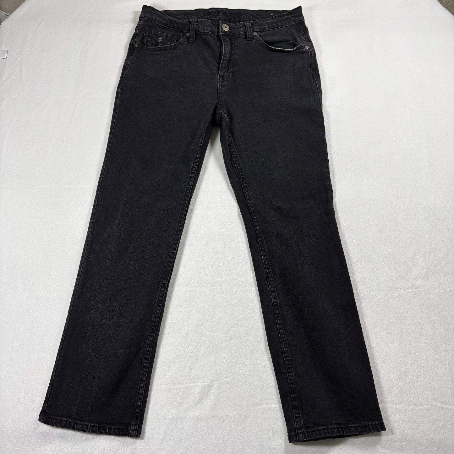Cody James Mens Jeans 34x30 Black Wash Cowboy Straight Leg Vintage Grunge Denim