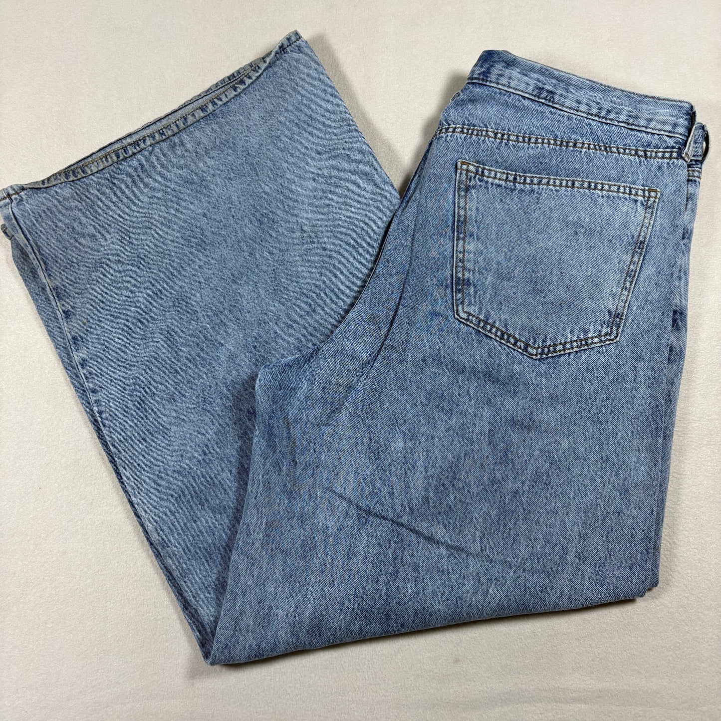 Universal Thread Womens 14 Super Wide Leg Jeans Blue Denim 90s Y2K Baggy Vintage