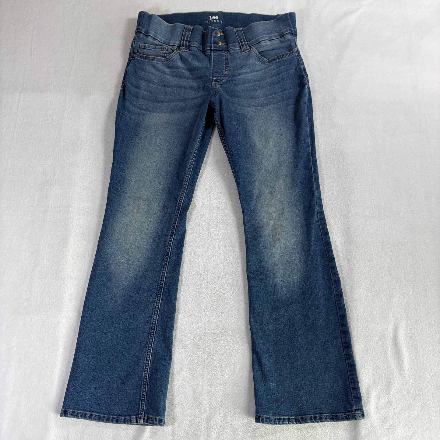 Lee Riders Bootcut Jeans Womens 12P Fits Like 31X28 Medium Wash Stretch Denim