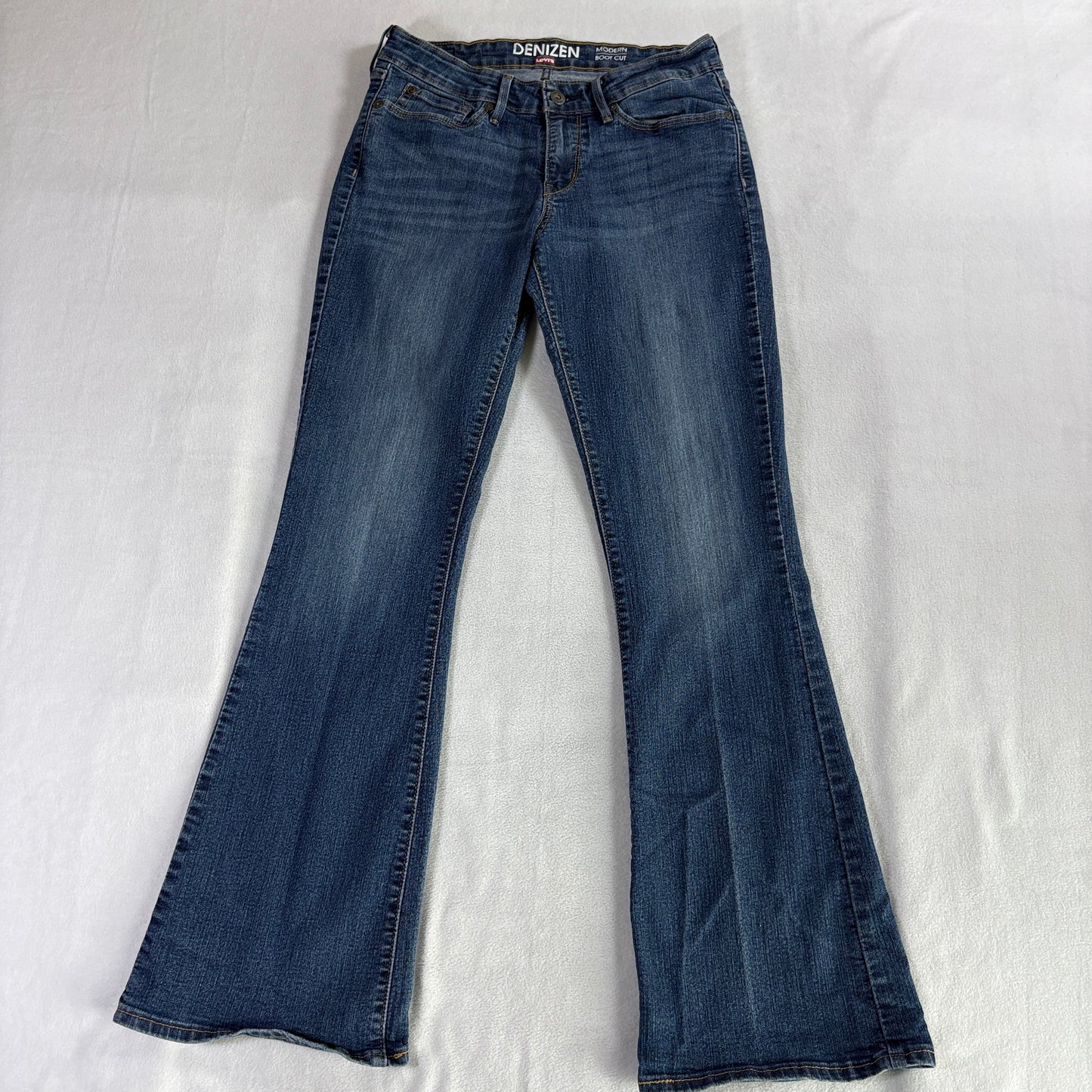 Bootcut Flare Jeans Mid Rise Denim Denizen Levis 10M Fits Like X Blue Wash
