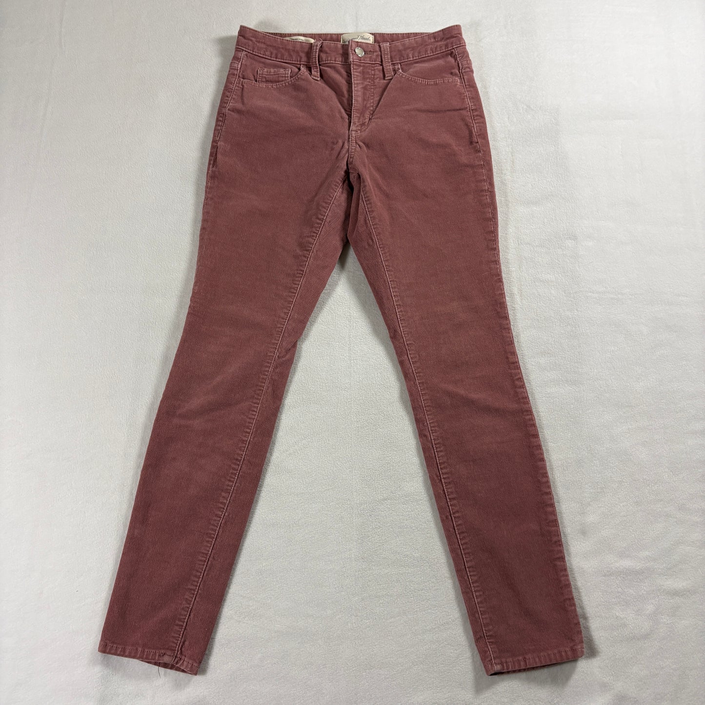 Universal Thread High Rise Skinny Corduroy Pants 24P Pink Stretch