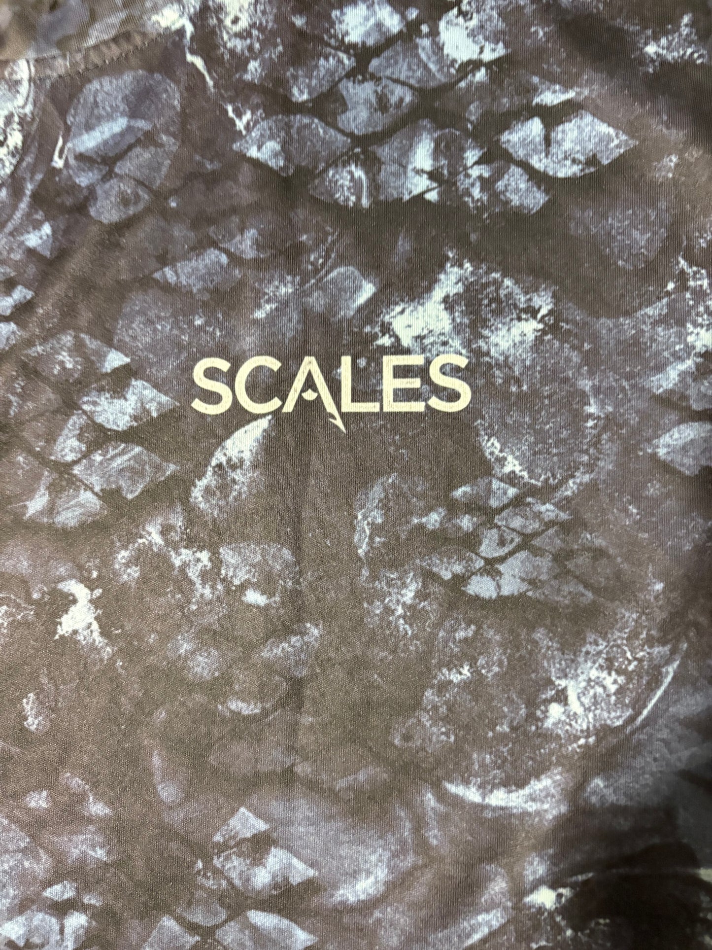Scales Gear Men’s Long Sleeve Fishing Shirt Blue Camo Performance UPF Sun Protection XL