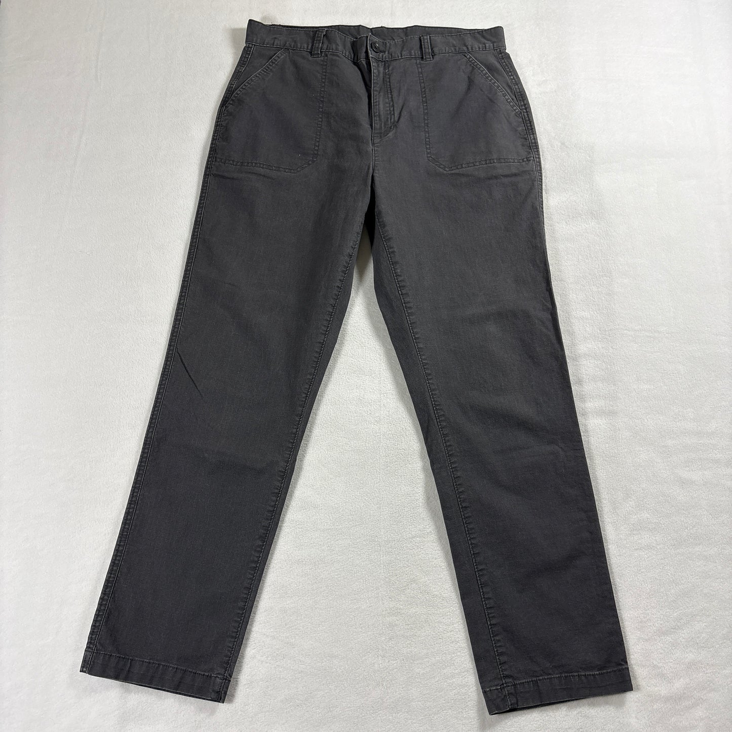 Eddie Bauer Womens T10 Gray Straight Leg Pants Stretch Casual
