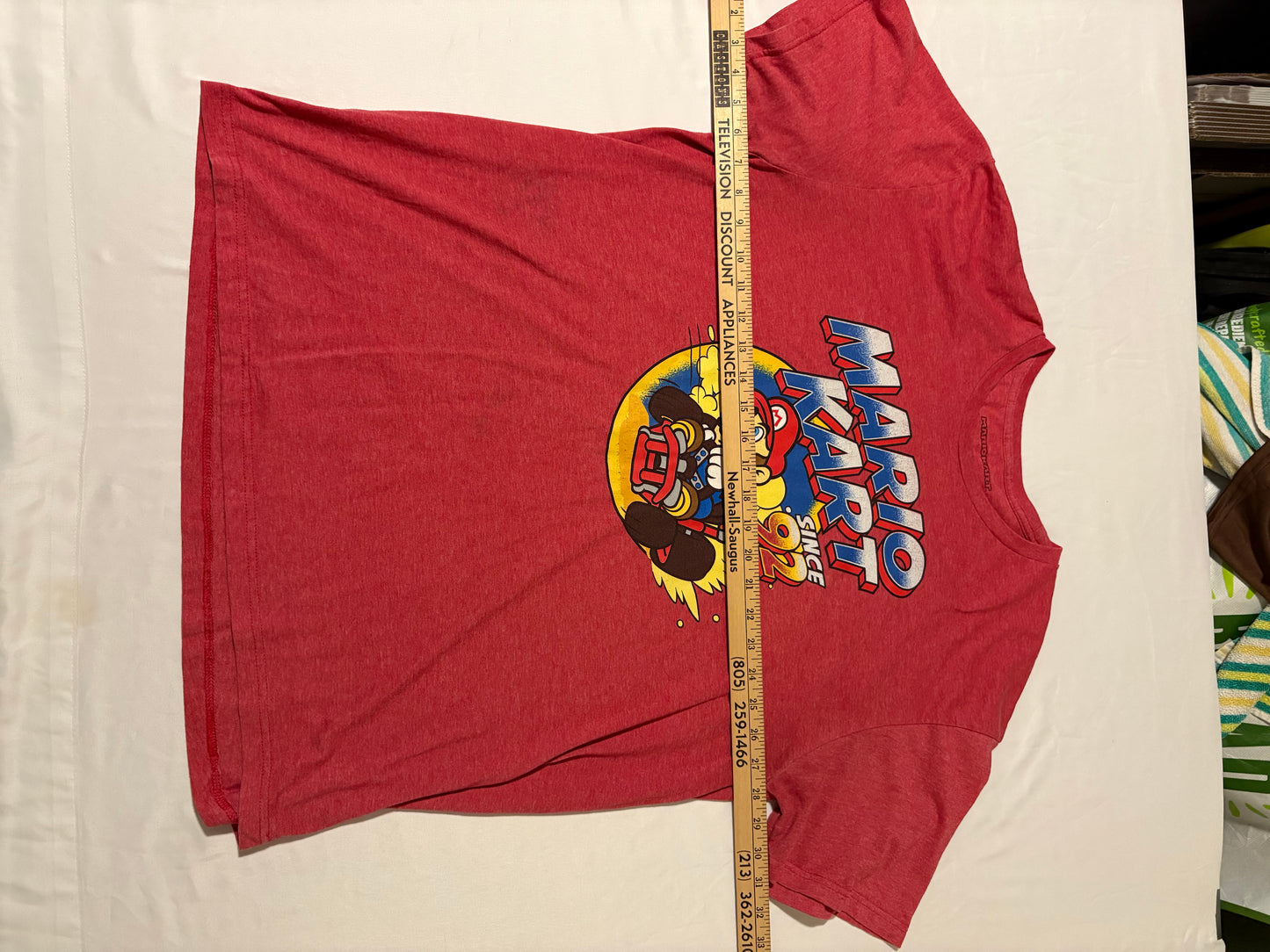 Mario Kart Since ‘92 Graphic T-Shirt Red XL Nintendo Video Game Tee Mens Retro