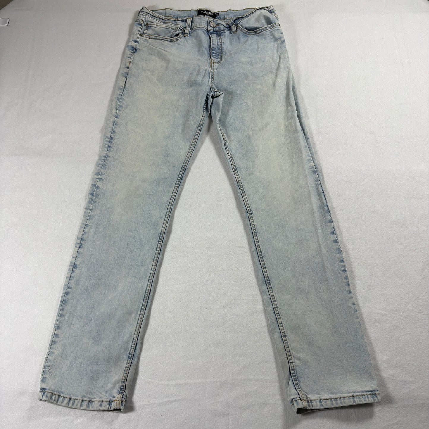RSQ Super Skinny Jeans Womens 28 Light Wash Y2K Stretch Denim Streetwear Retro X
