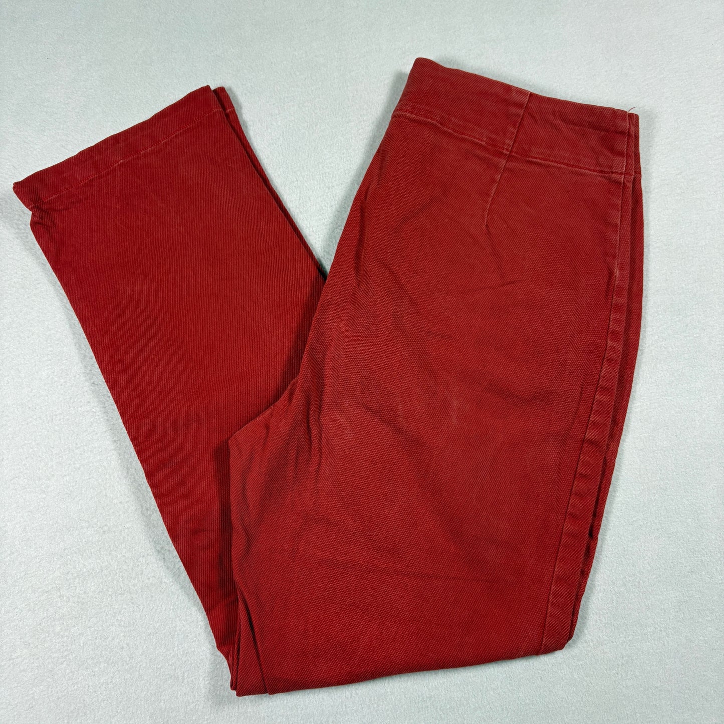 Silence + Noise Womens Red High Rise Skinny Jeans Size 8 Y2K Grunge Zipper Detail