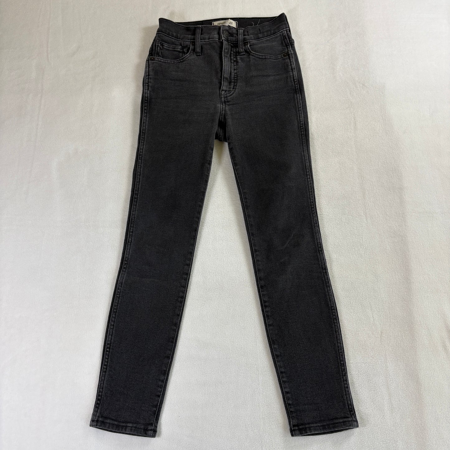 Madewell 10” High Rise Skinny Jeans 24P Gray Wash Petite Stretch