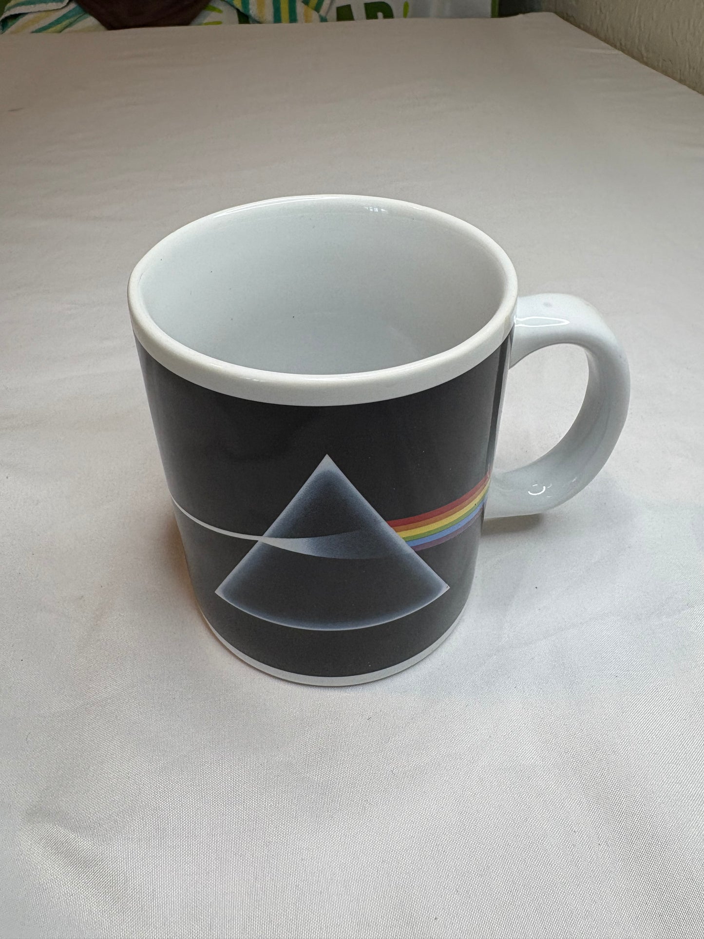 Pink Floyd Dark Side of the Moon Coffee Mug Vandor 2010 Licensed Ceramic Cup