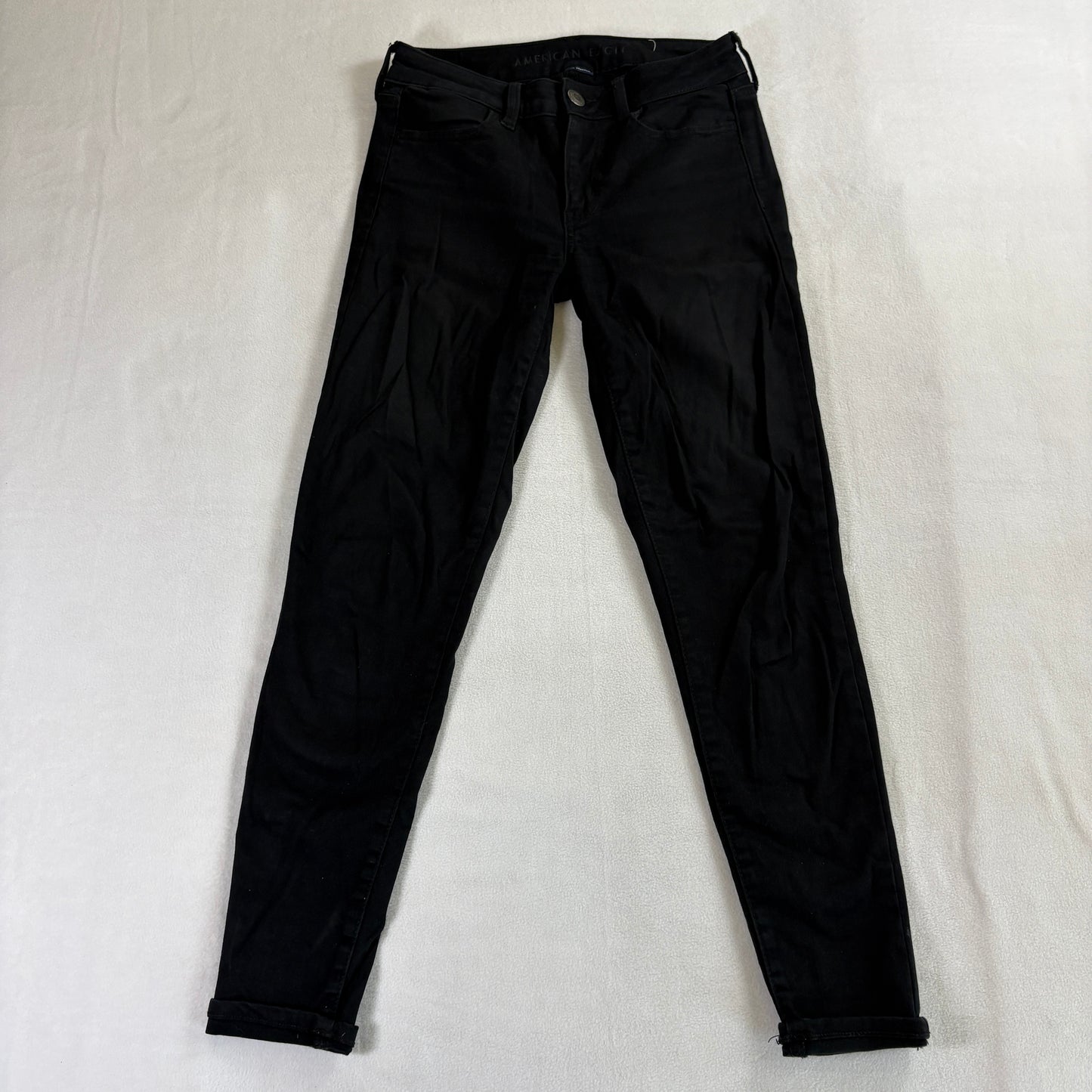 American Eagle Next Level Stretch Jegging Black Skinny Jeans 4 Regular