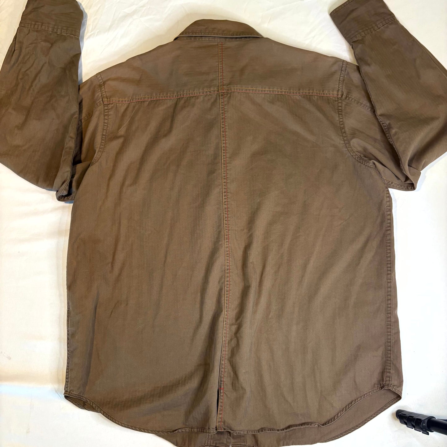 No Boundaries Men’s Brown Button Front Shirt XL 46/48 Cotton Casual Workwear