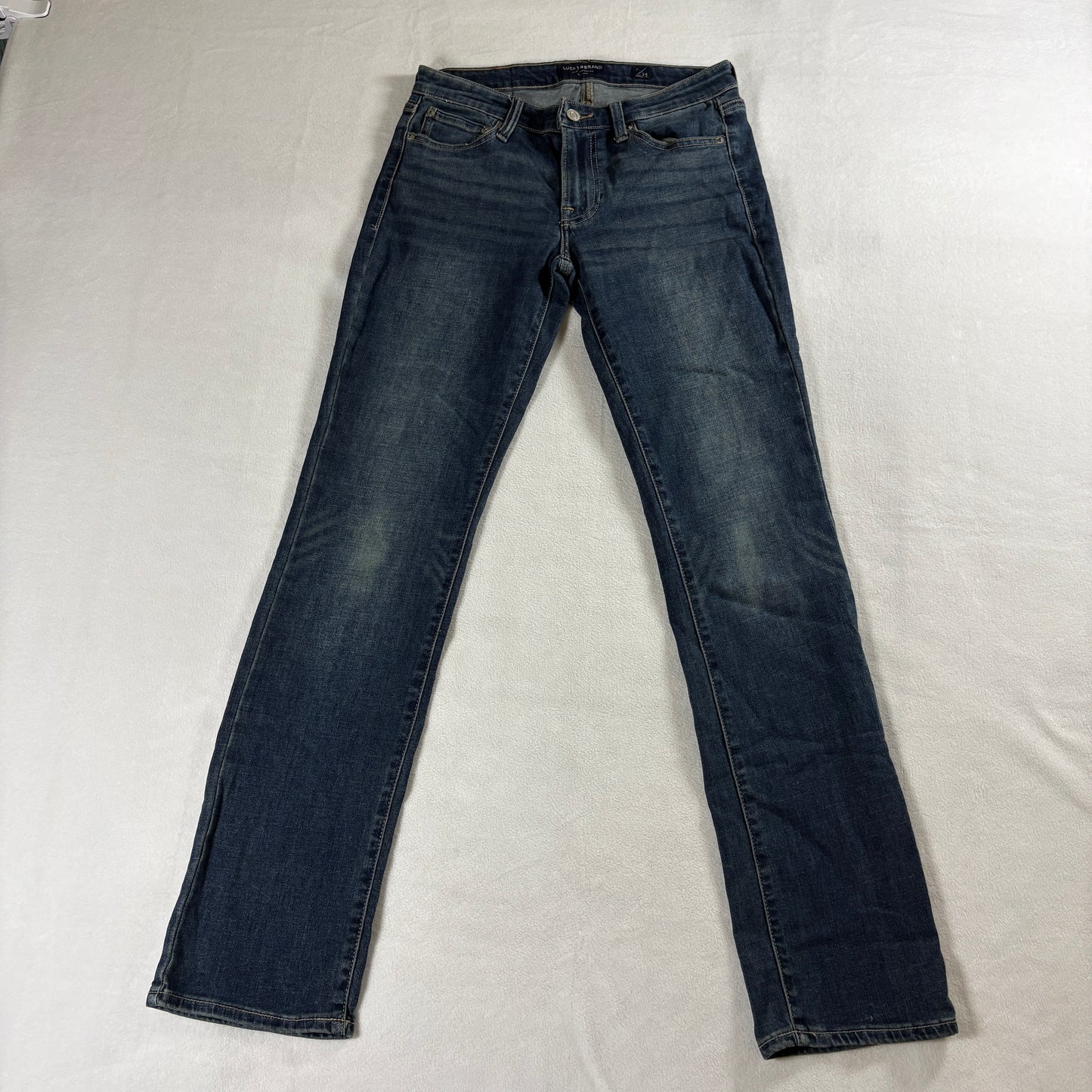 Lucky Brand Sweet Straight Jeans Womens 2 26R Medium Wash Stretch Denim