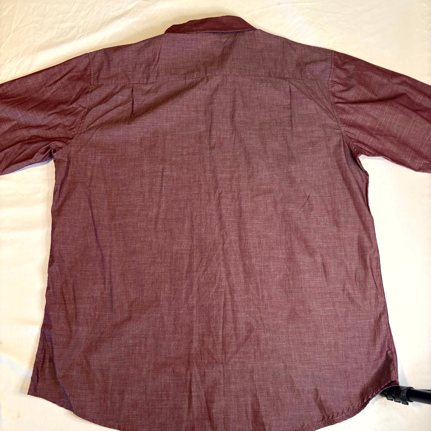 Beverly Hills Polo Club Men’s Red Button Front Shirt 2XLB Cotton Blend Casual
