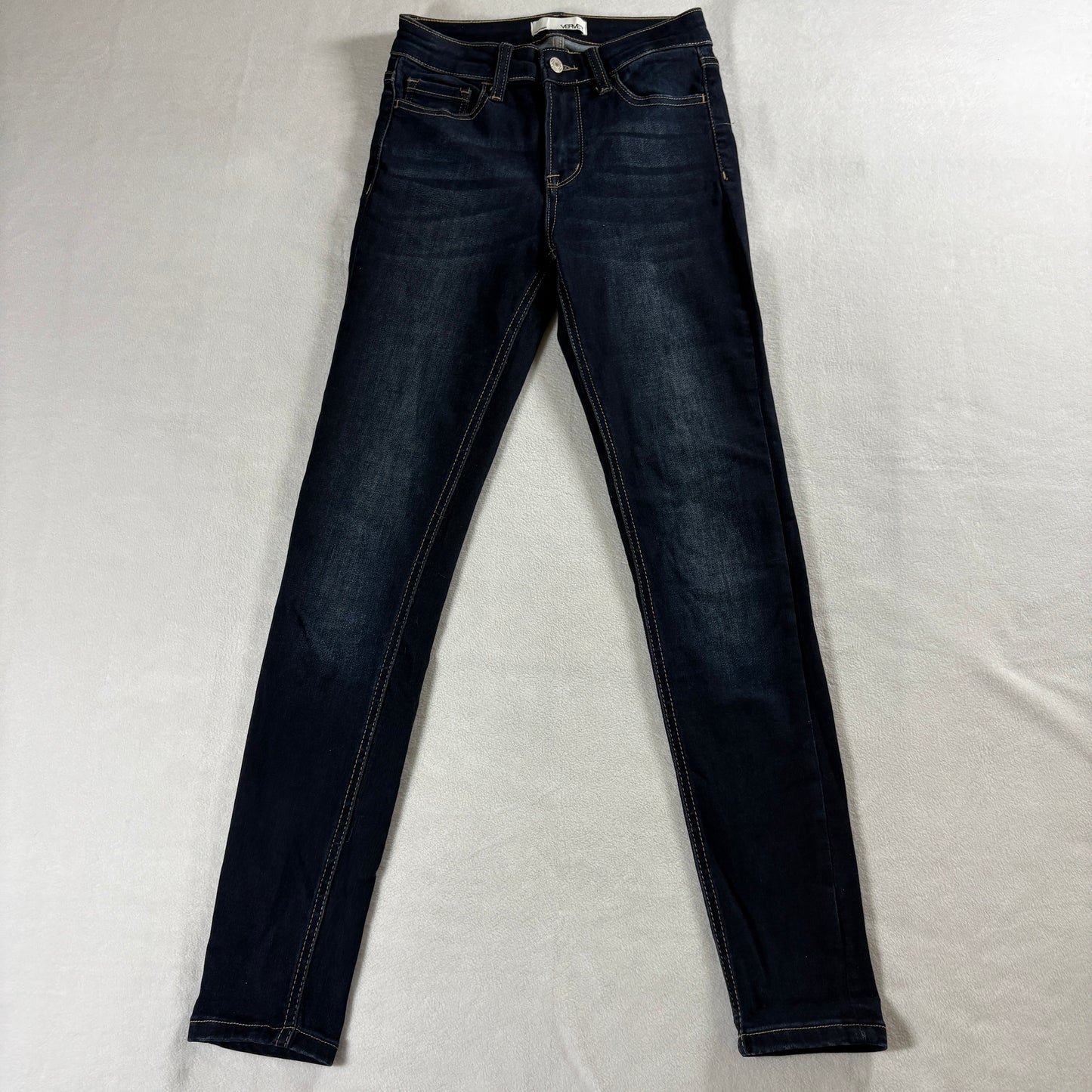 Verve Denim Skinny Jeans Womens 26 Dark Wash Stretch Slim Y2K Retro Fit