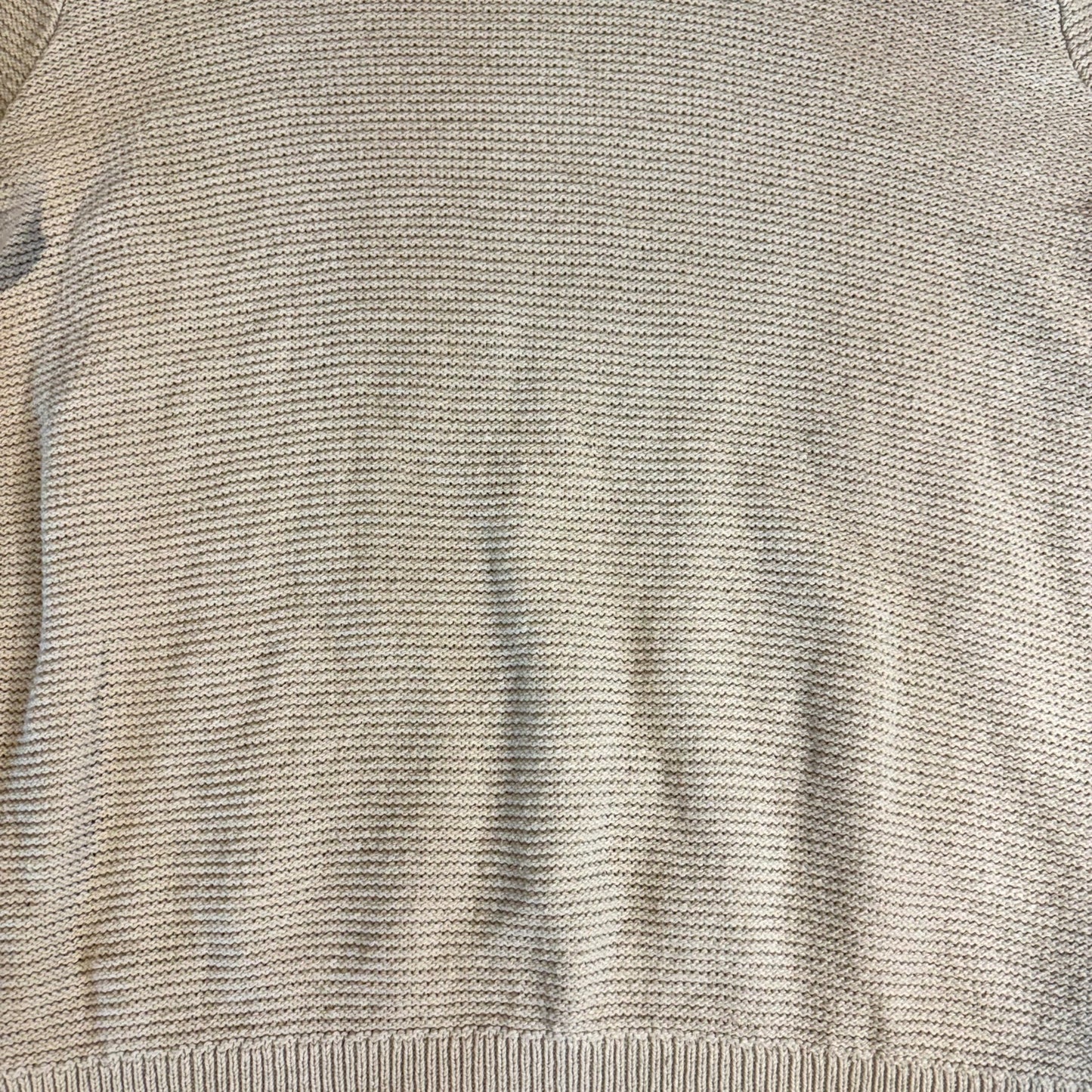Banana Republic Men’s Linen Blend Sweater Size L Beige Crewneck Pullover Knit