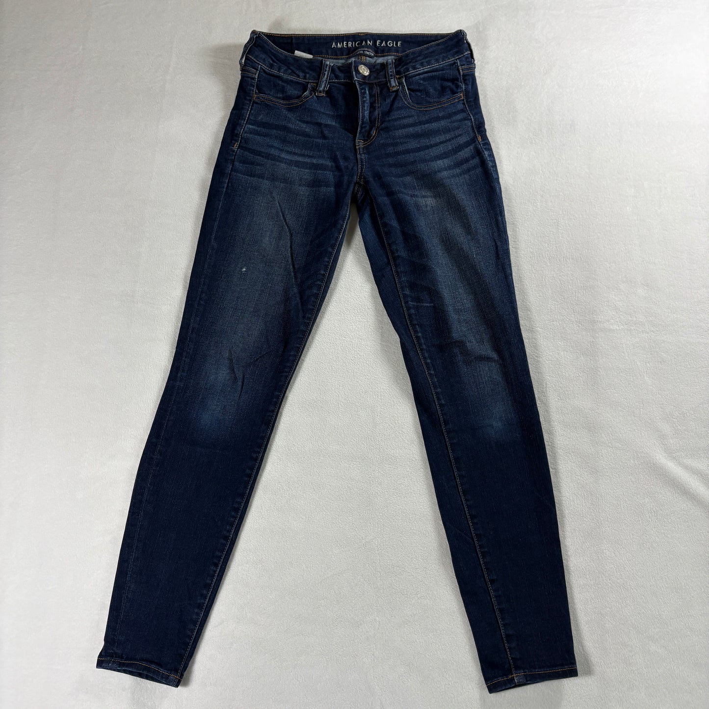 American Eagle Jegging Jeans Womens 4 Regular Dark Wash Next Level Stretch