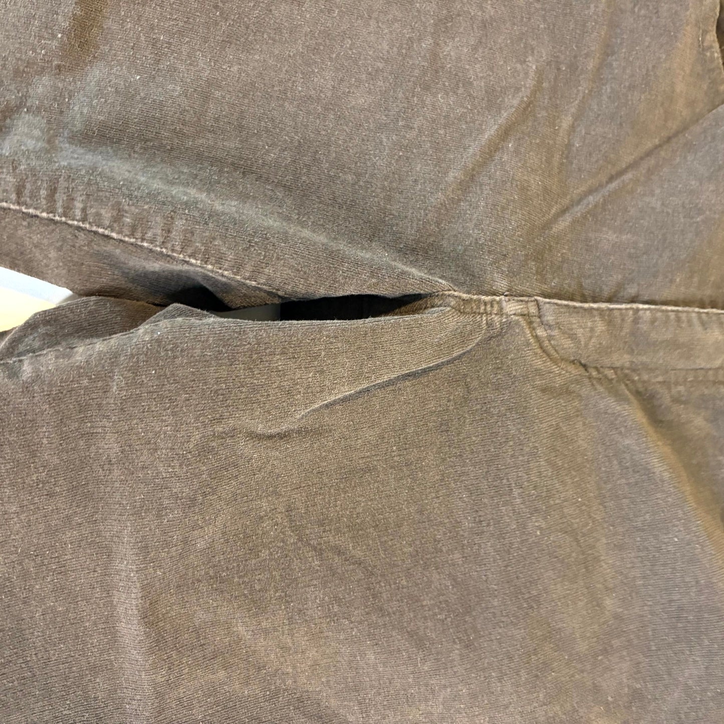 Chico’s Women’s Pants Size 1 Short Brown Straight Leg Stretch Cotton Blend Casual