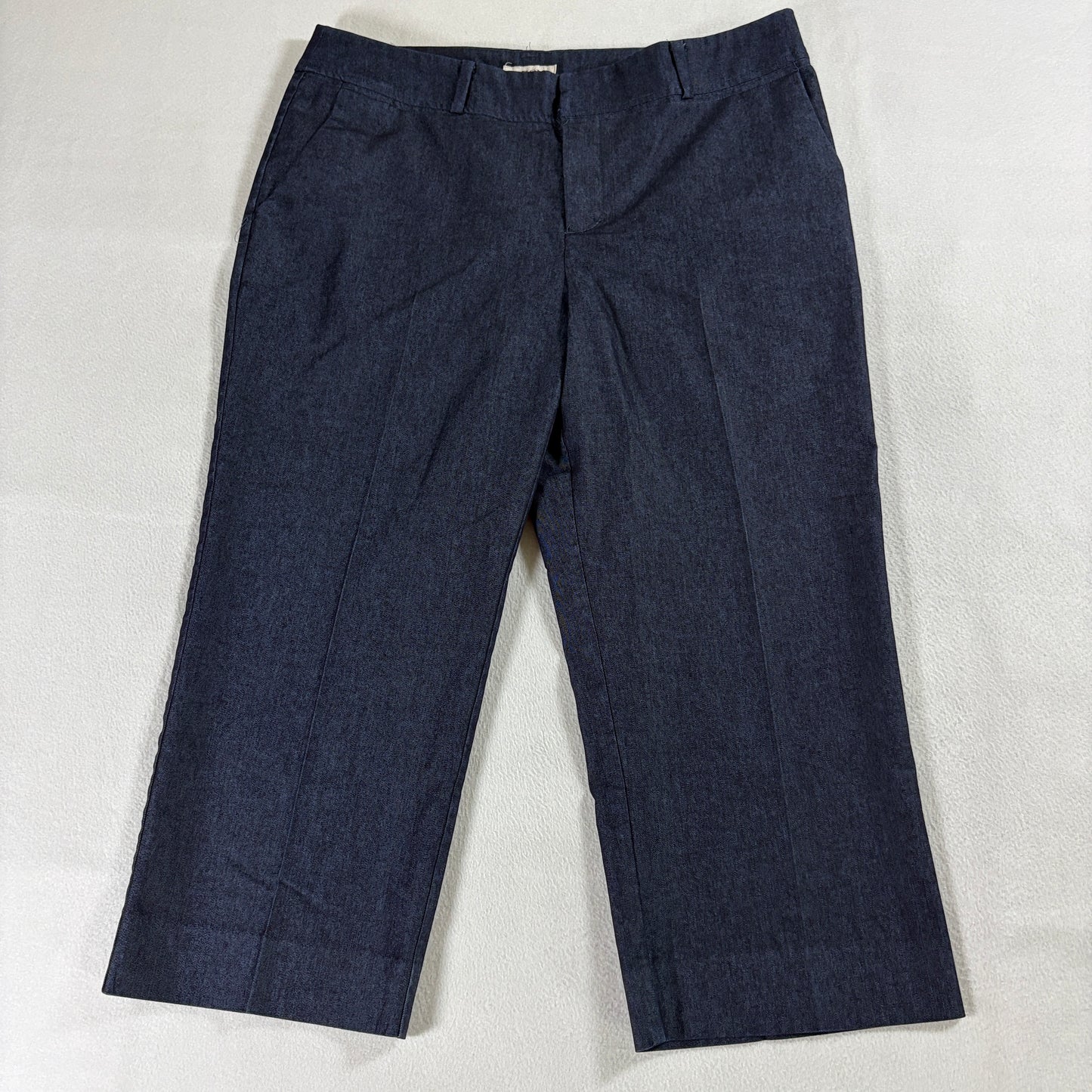 Dress Pants Career Straight Leg Stretch Merona Tag 12 Fits Like 34X21 Dark Blue