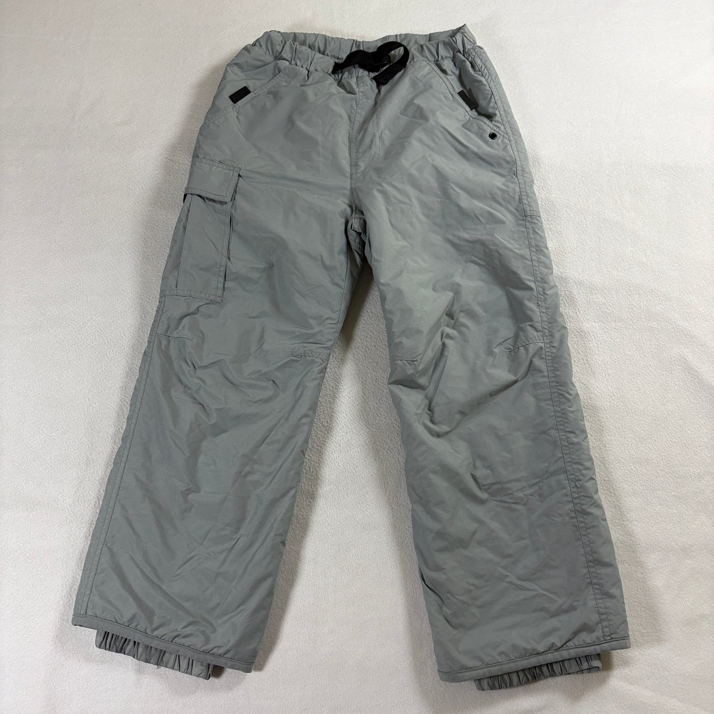 Snow Ski Pants Cargo Insulated PACTECH M 10-12 Fits Like 24X23 Gray Nylon Winter