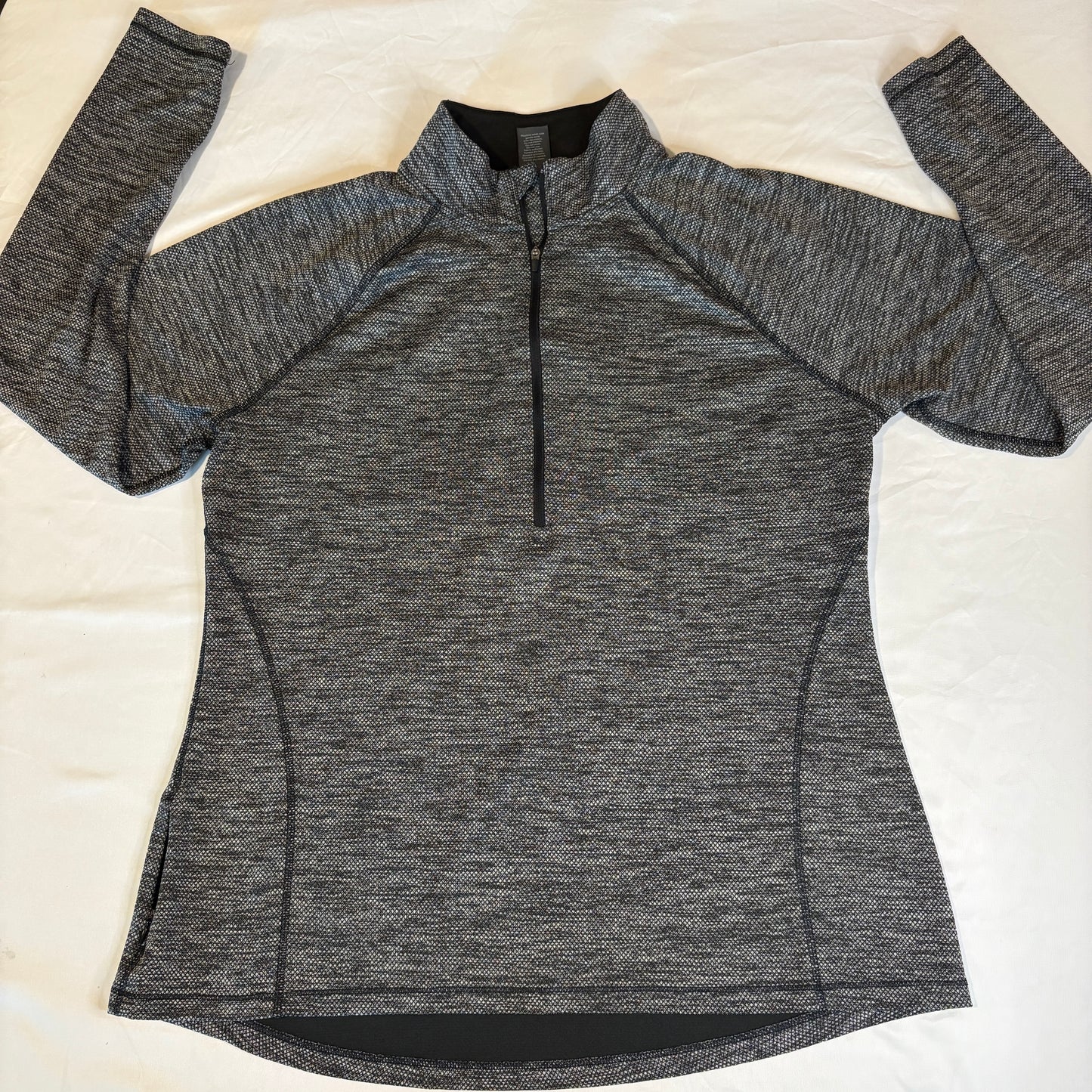 Champion Quarter Zip Pullover Men XL Gray Long Sleeve Athletic Training Top