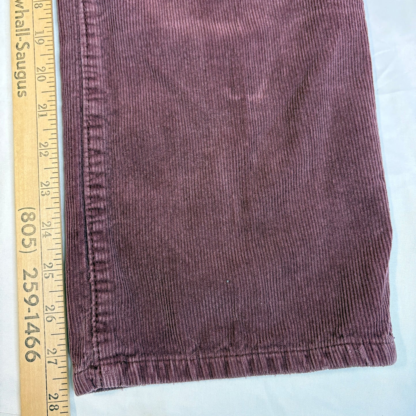 American Rag Men’s Corduroy Pants 32x30 Modern Straight Fit Burgundy Wine Cotton