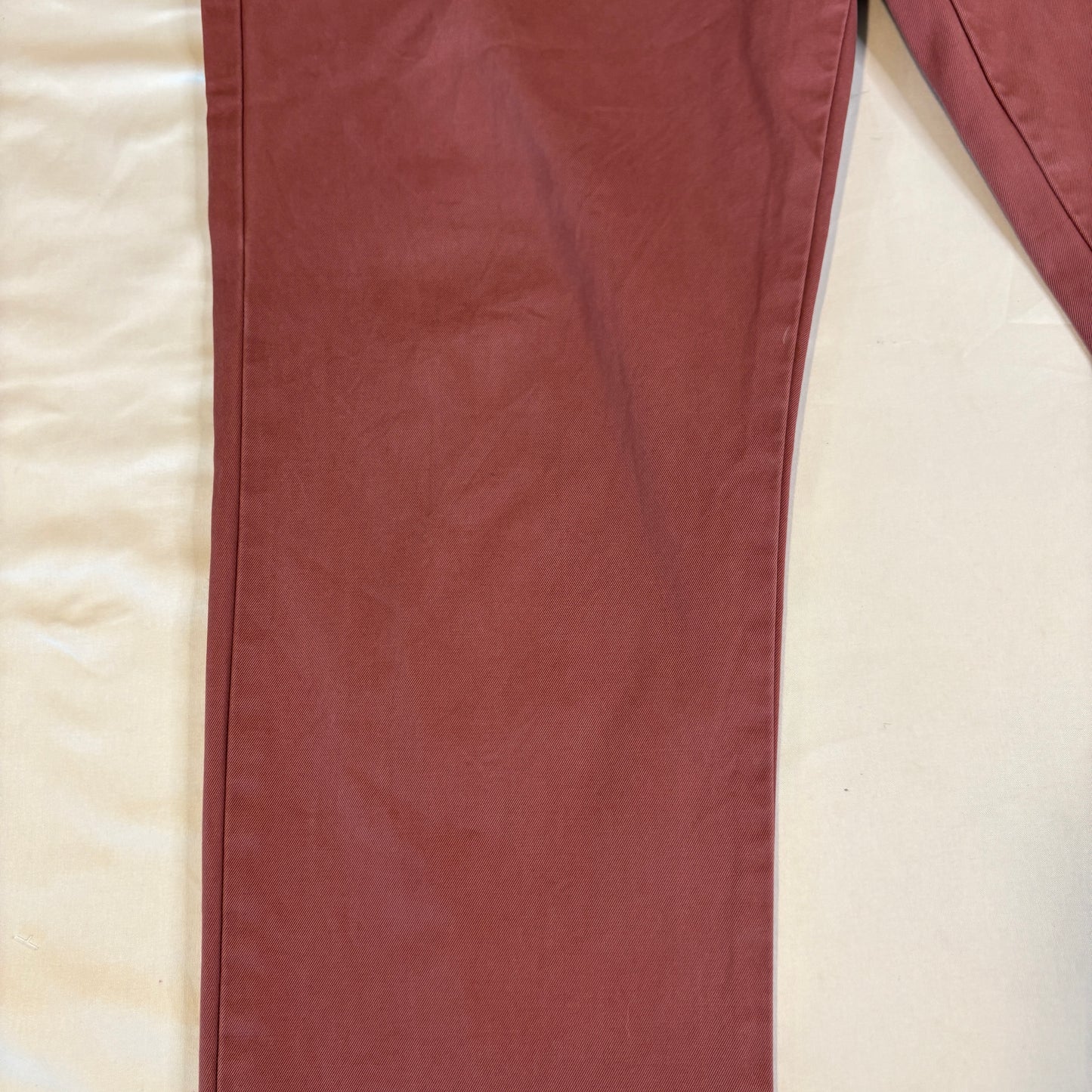AllSaints Men’s Chino Pants Size 32 Red Slim Fit Casual Cotton Trousers