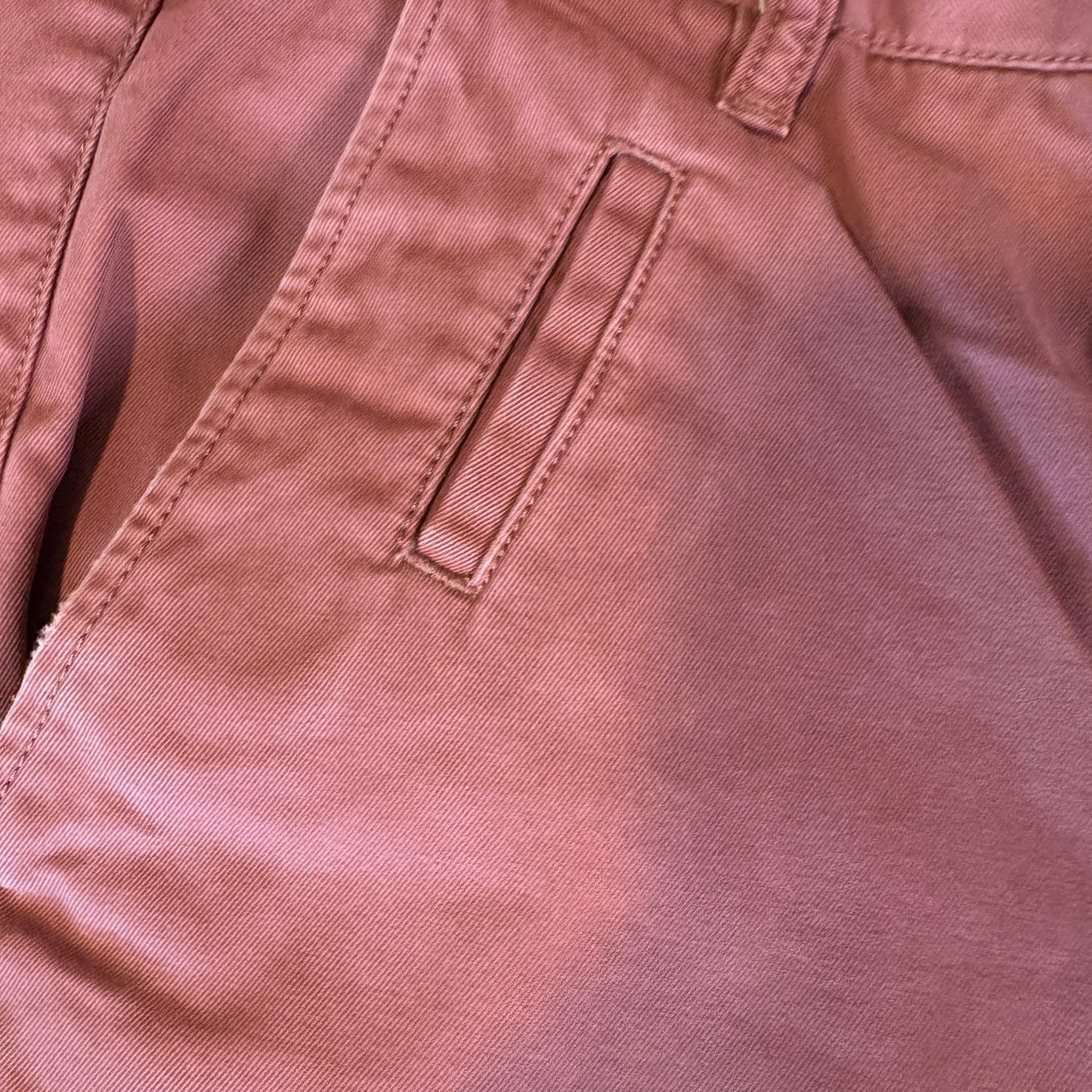 AllSaints Men’s Chino Pants Size 32 Red Slim Fit Casual Cotton Trousers