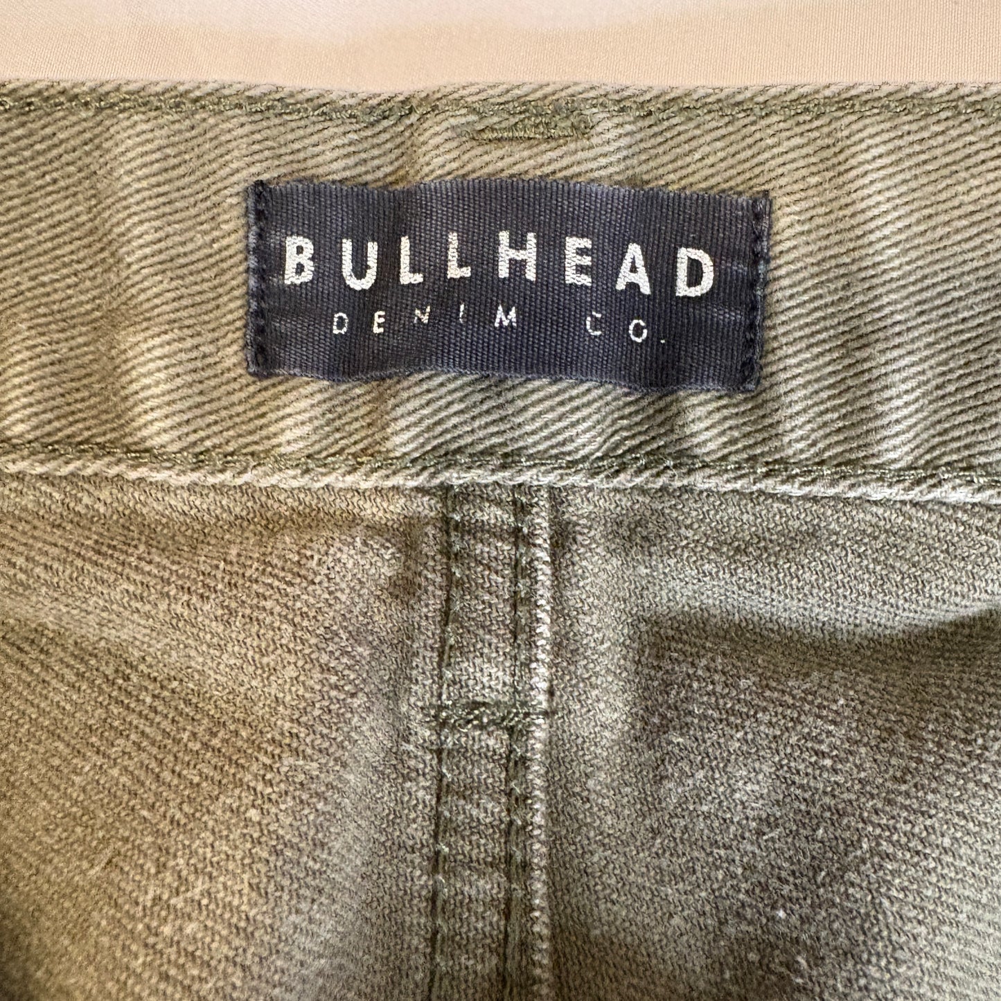Bullhead Skinny Olive Green Jeans Men’s W32 L32 Slim Fit Denim Pants