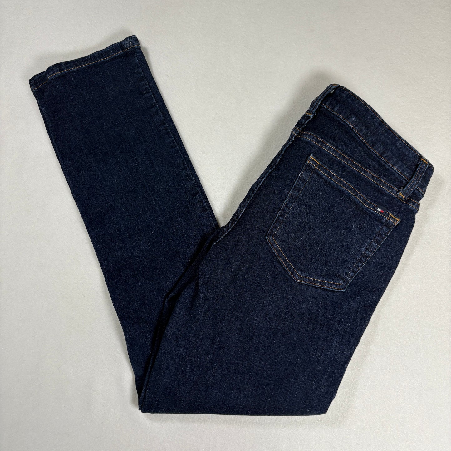 Tommy Hilfiger Womens Straight Jeans 6S Dark Wash Denim Classic Y2K Vintage
