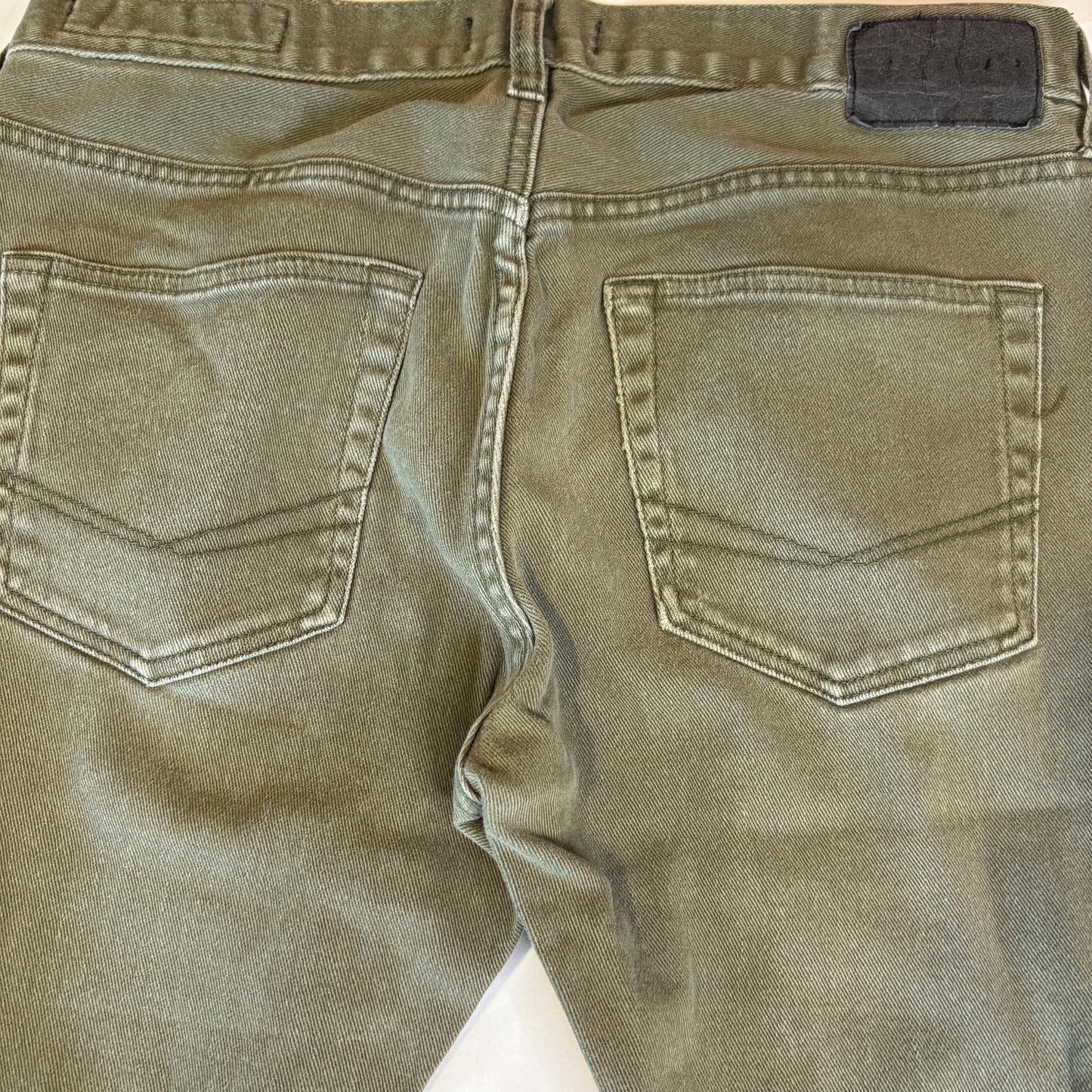 Bullhead Skinny Olive Green Jeans Men’s W32 L32 Slim Fit Denim Pants