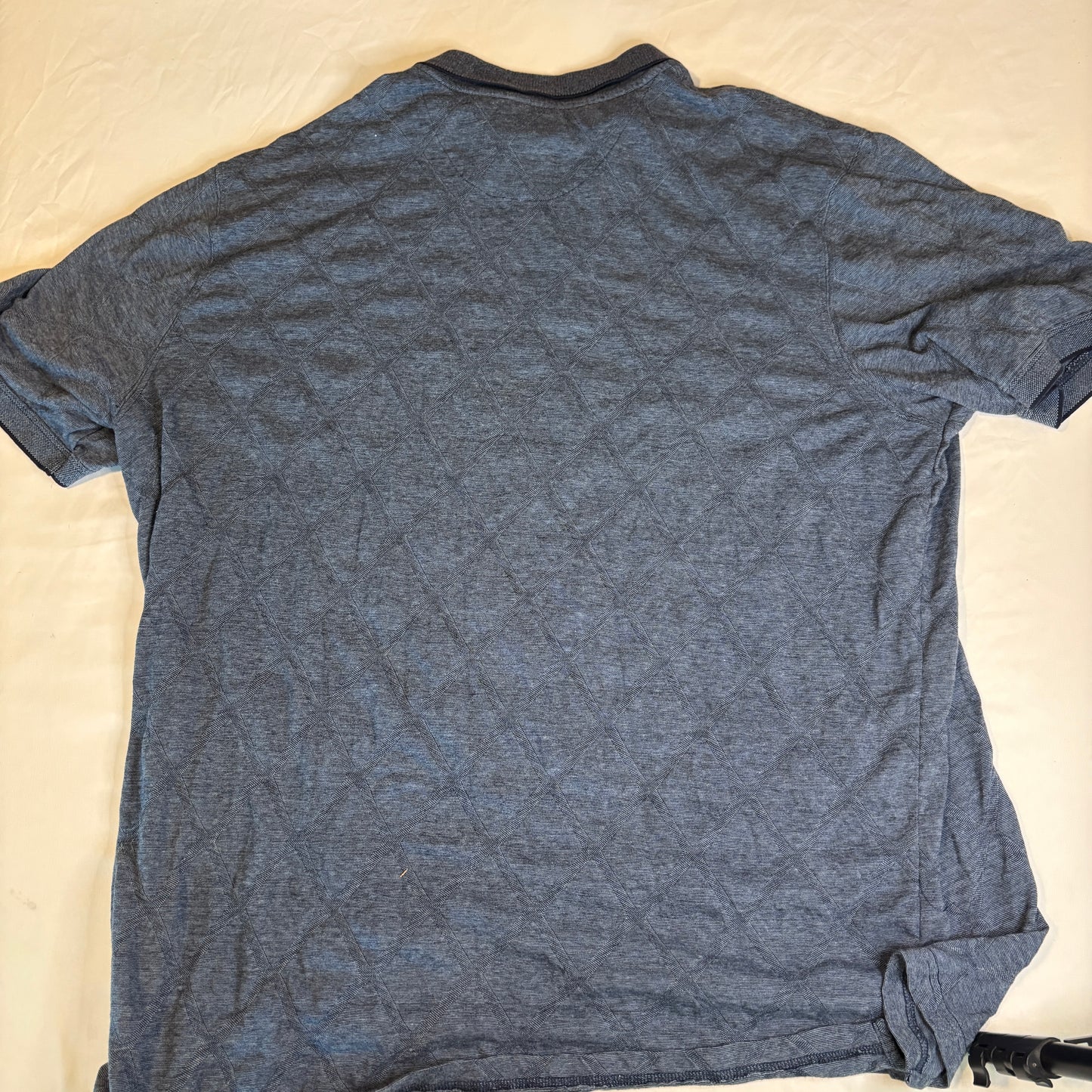David Taylor Collection Polo Shirt Blue Short Sleeve 3XLT Cotton Blend Big & Tall