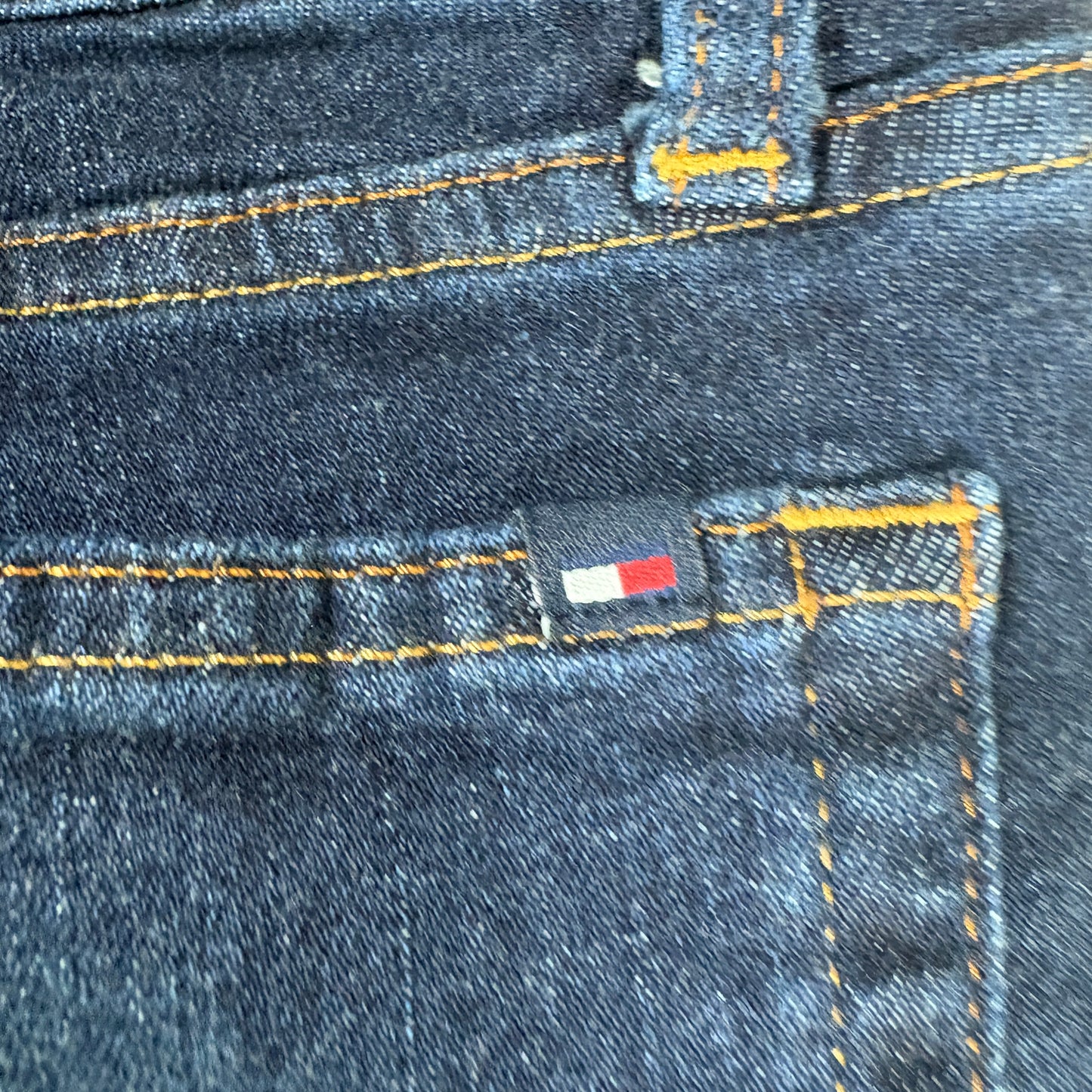 Tommy Hilfiger Womens Straight Jeans 6S Dark Wash Denim Classic Y2K Vintage