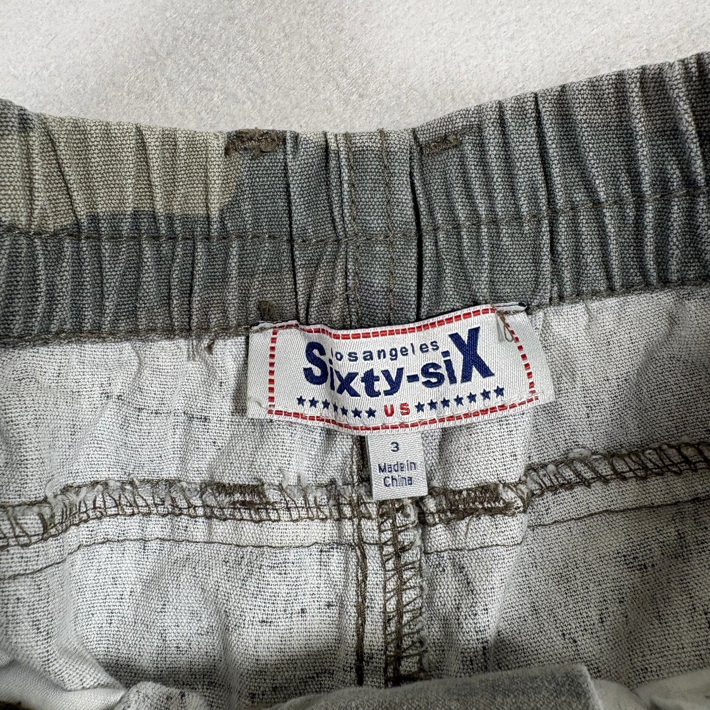 Sixty-Six Los Angeles Womens Camo Cargo Pants Size 3 Y2K Grunge Streetwear