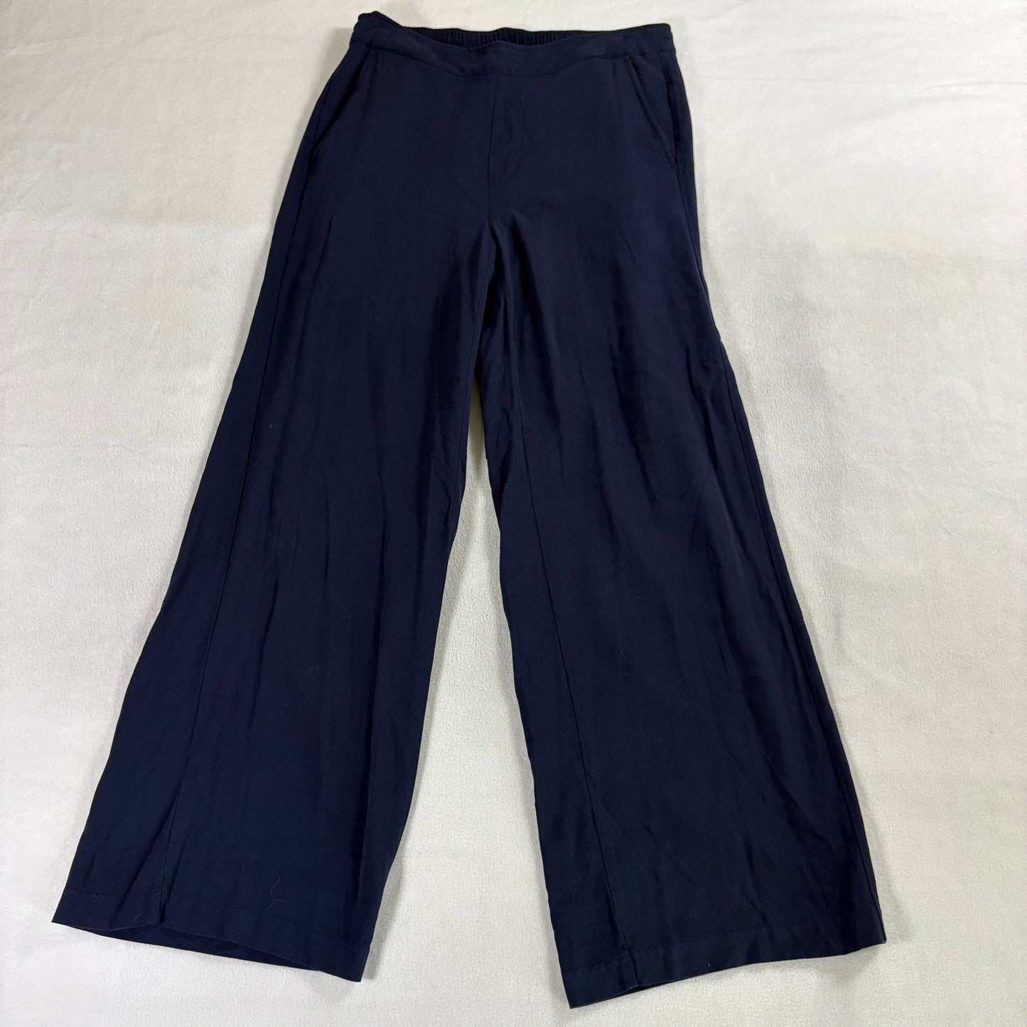 Wide Leg Lounge Pants High Rise Old Navy M Fits Like 28X28 Navy Flowy Casual