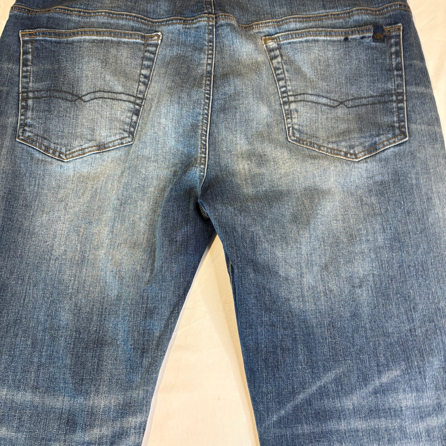 We Are Denim Relaxed Straight Jeans Men’s W40 L32 Blue Medium Wash Casual Comfort