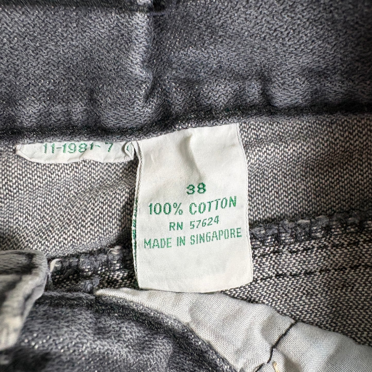 Vintage Mens Gray Baggy Jeans Size 38 Grunge 90s Streetwear 100% Cotton