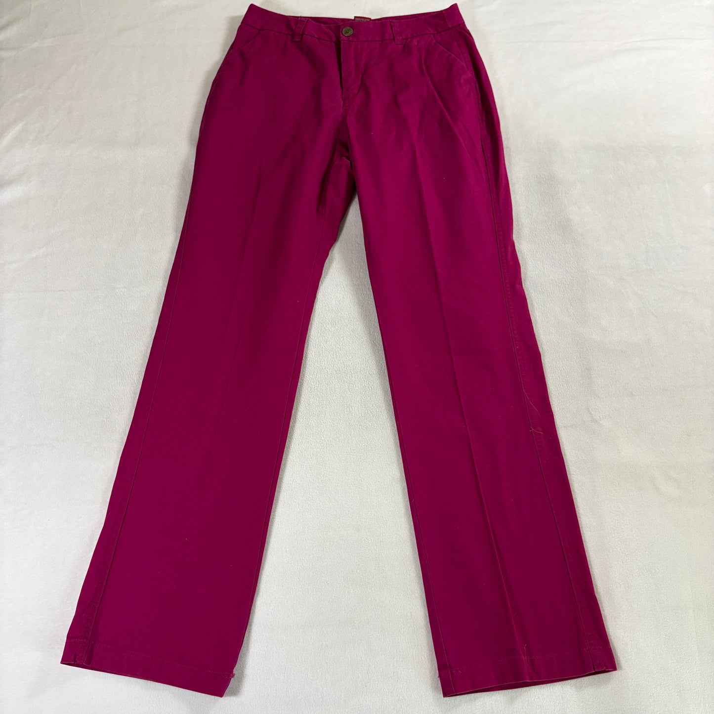 Straight Leg Dress Pants Merona Tag 6 Fits Like 29X32 Pink Stretch Casual Work