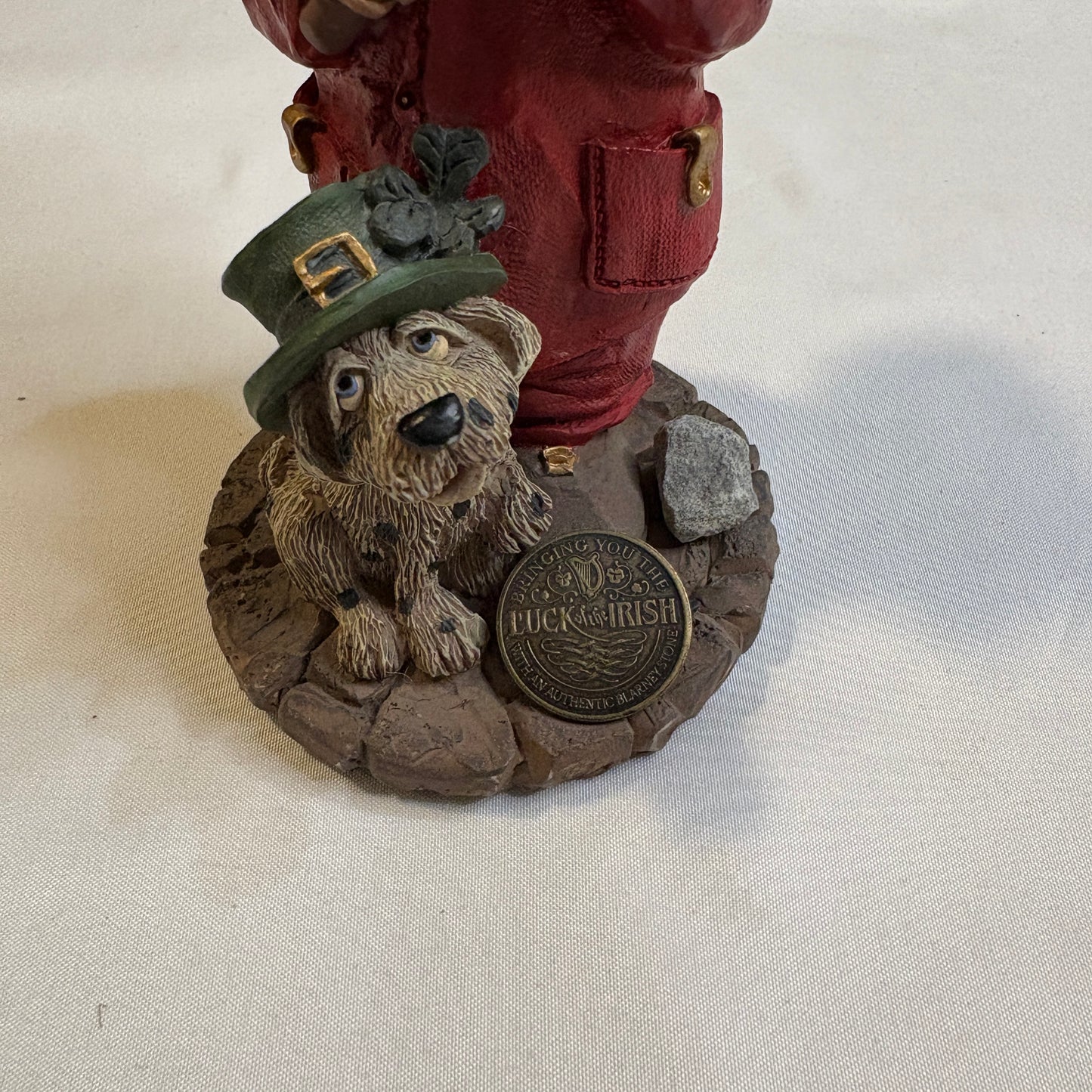 Fireman Leprechaun Firefighter Figurine with Dog & Axe – "Luck o’ Irish"
