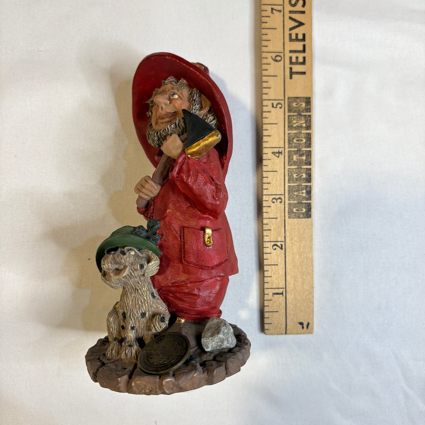 Fireman Leprechaun Firefighter Figurine with Dog & Axe – "Luck o’ Irish"