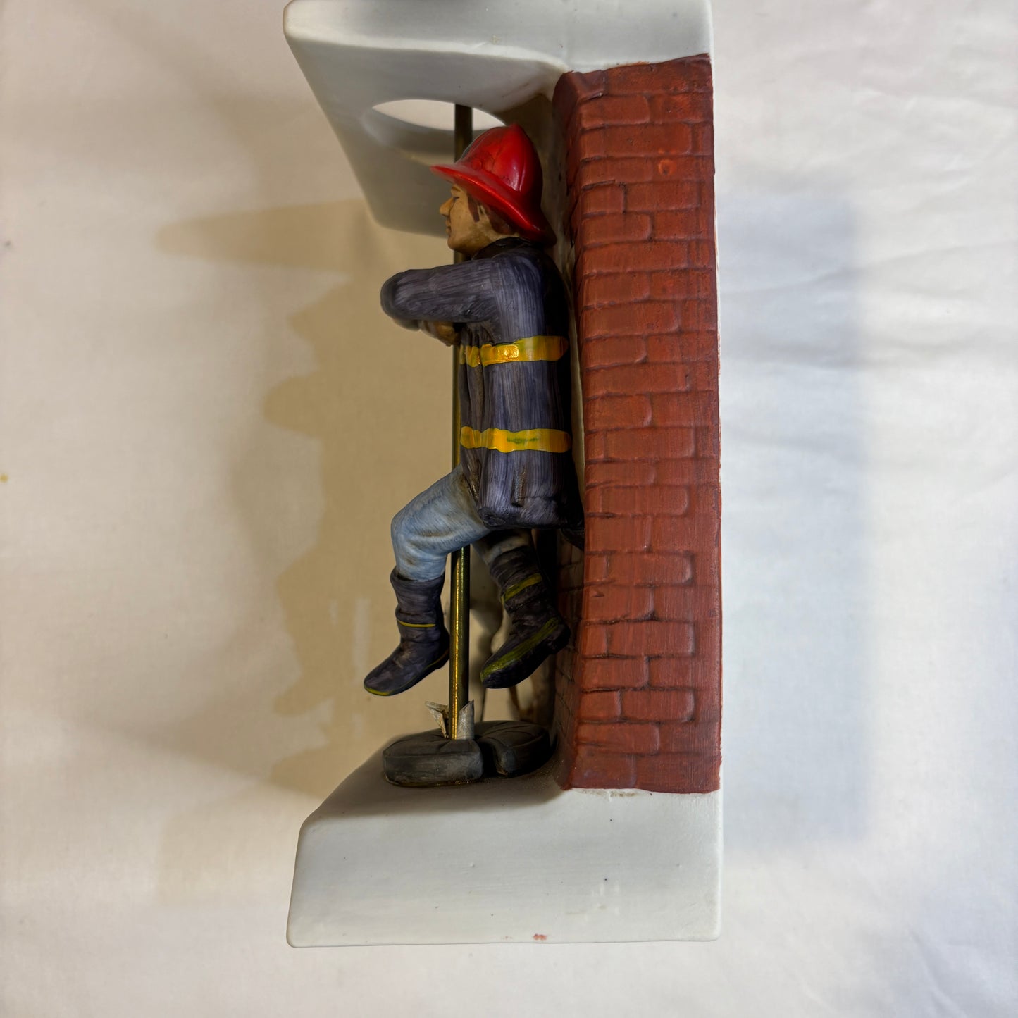 Firefighter 'Answering the Call' Figurine with Dalmatian – Bradford Style Collectible