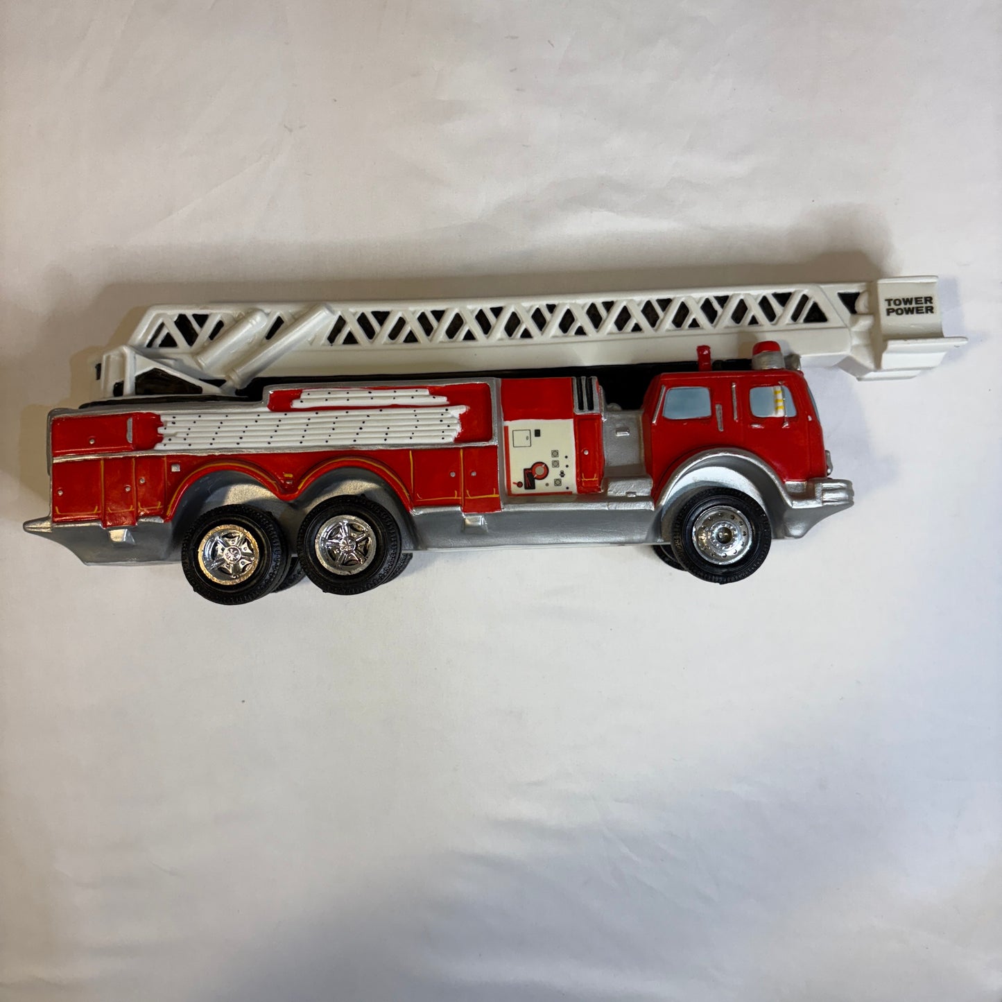 Vintage Tower Power Fire Truck Decanter Mount Hope Winery Japan 13" Ceramic