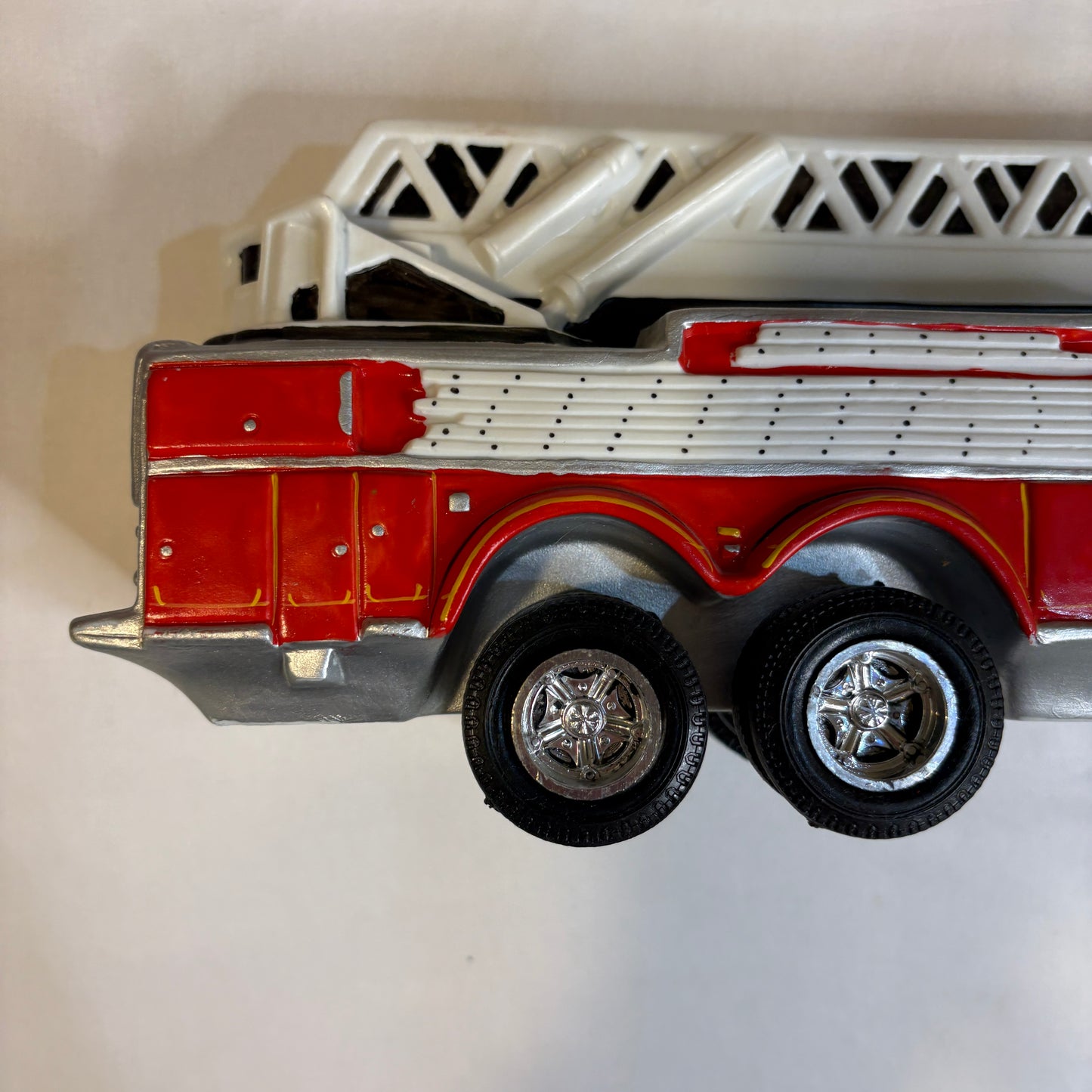 Vintage Tower Power Fire Truck Decanter Mount Hope Winery Japan 13" Ceramic
